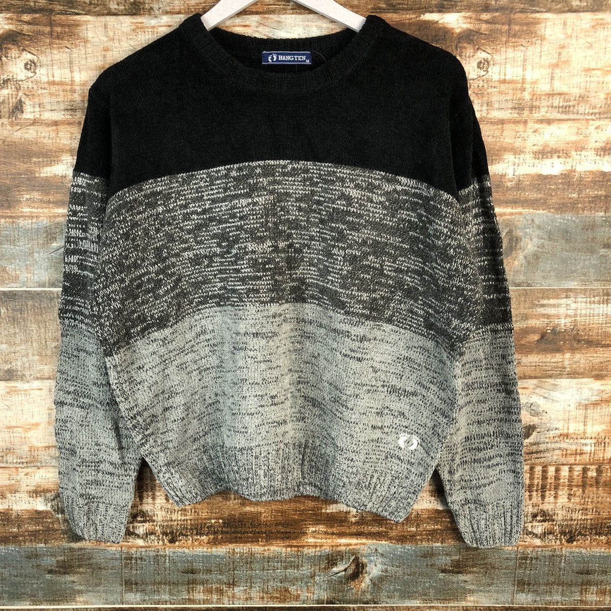 Hang Ten × Homespun Knitwear × Vintage Hang Ten Grey vintage Knitwear #A1570 Size US M / EU 48-50 / 2 - 3 Thumbnail