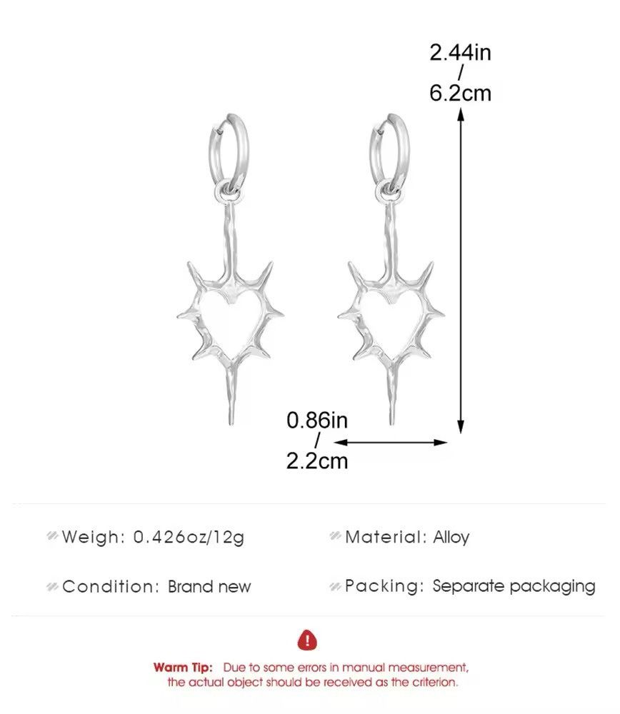 Jewelry Y2K Exquisite Star Crystal Earrings Size ONE SIZE - 6 Thumbnail