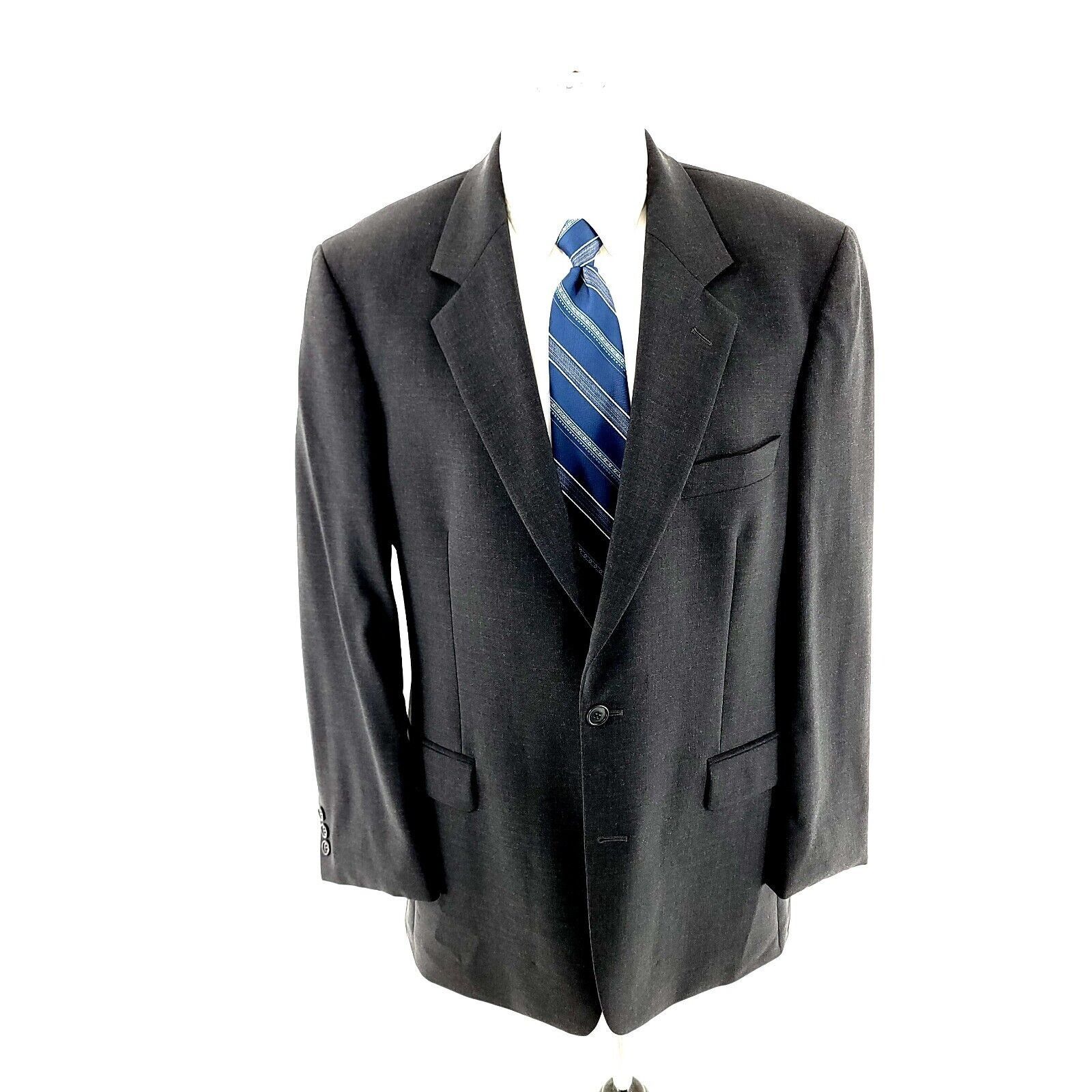 Brooks Brothers DAMAGED Brooks Brothers Stretch Wool 2 Button Blazer 42R Gra Size 42R - 3 Thumbnail