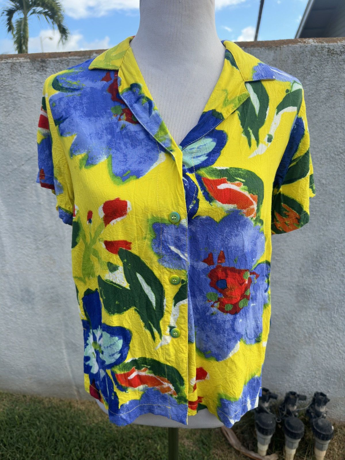 Jams World PreOwned Jams World Blouse Multicolored Button Up Women's XS Size XS / US 0-2 / IT 36-38 - 3 Thumbnail