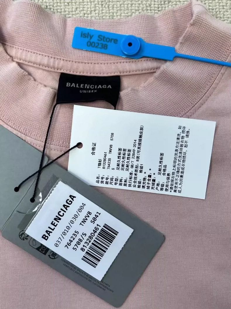 Balenciaga Balenciaga Monogrammed Crew Neck Pullover Short Sleeve Dro Size US S / EU 44-46 / 1 - 4 Thumbnail