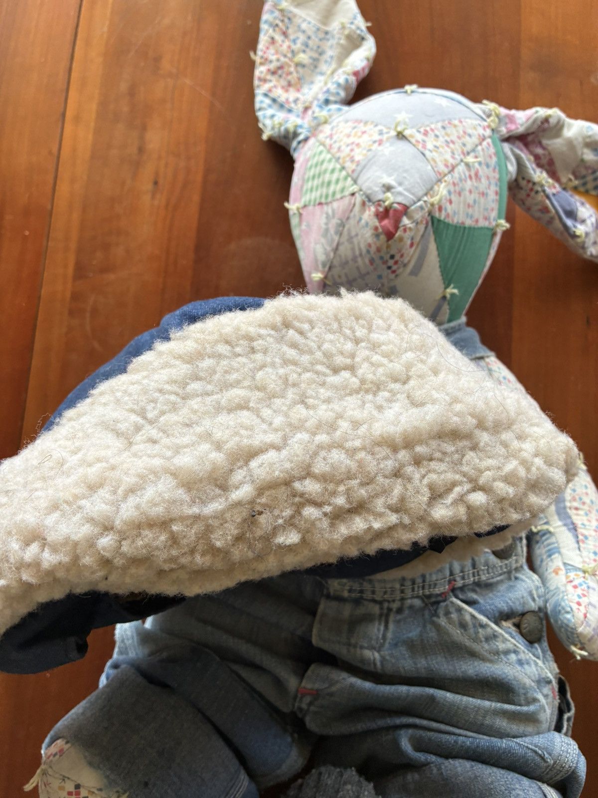 Vintage Vintage 1970’s sherpa lined denim trucker hat Size ONE SIZE - 5 Thumbnail
