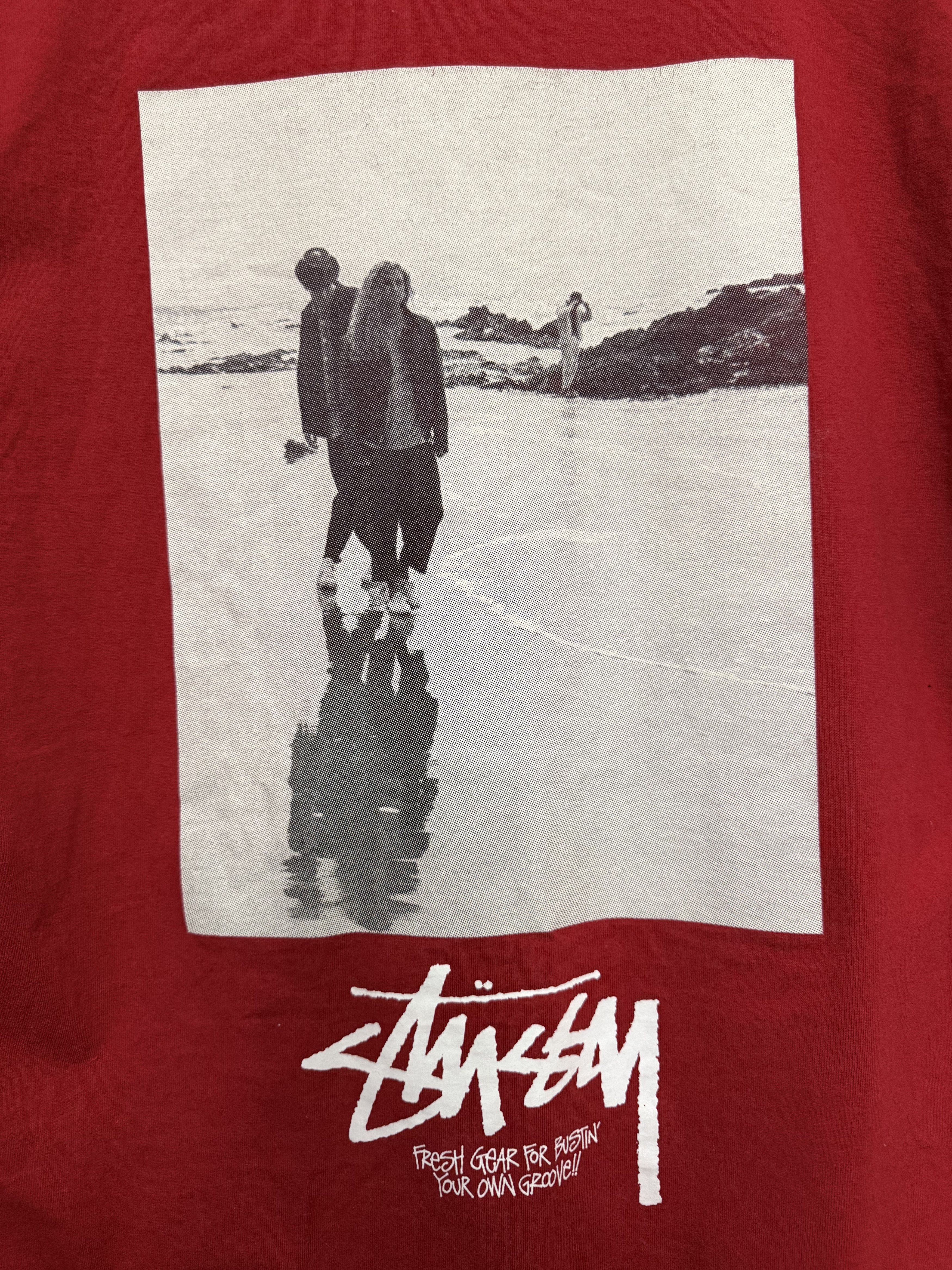 Stussy Red Stussy Tee w/ back graphic Size US L / EU 52-54 / 3 - 2 Thumbnail