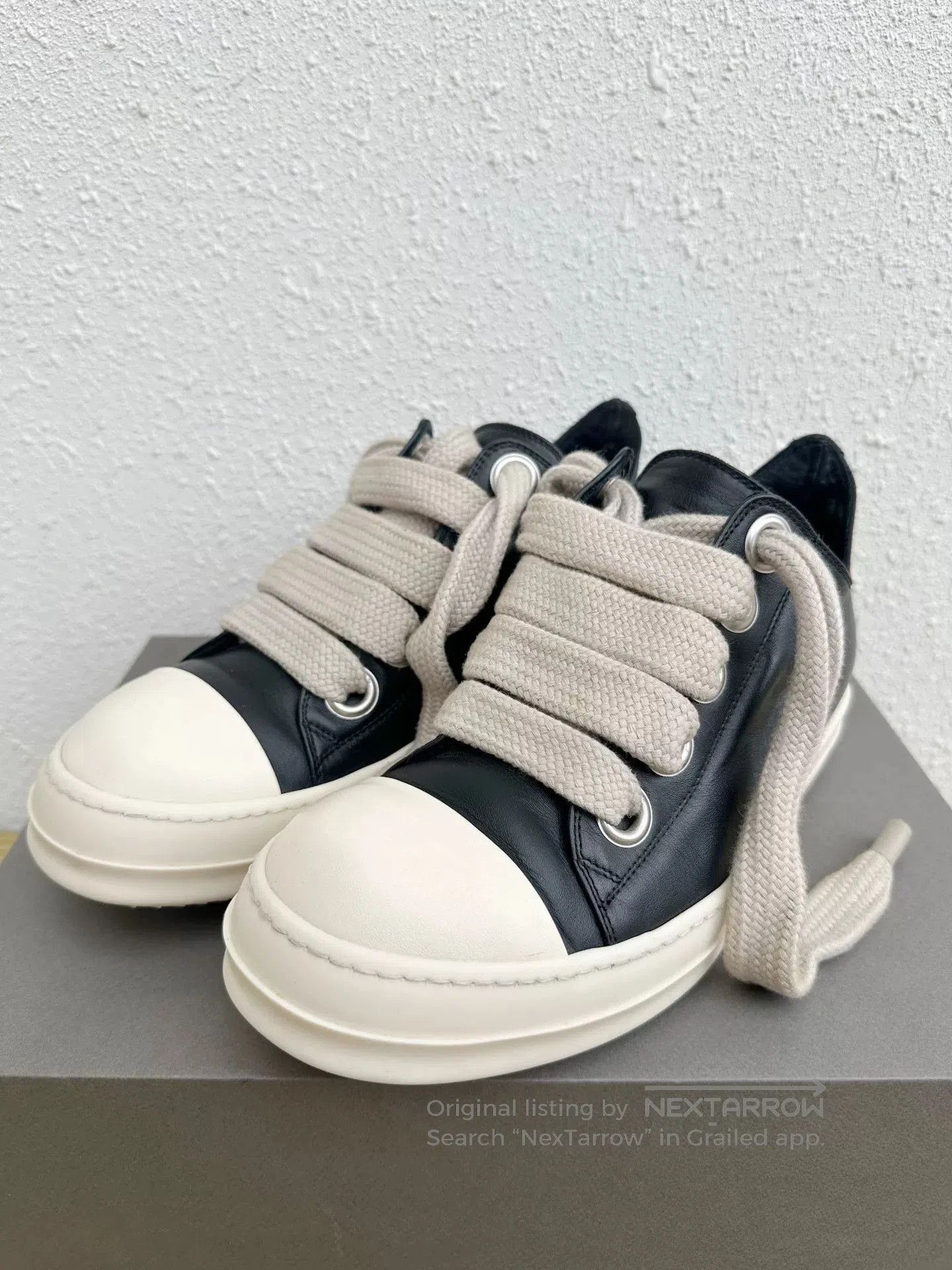 Rick Owens Rick Owens RO Leather Thick Lace Sneakers. Size US 8 / EU 41 - 3 Thumbnail
