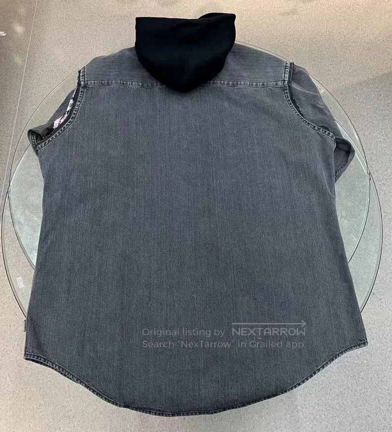 Balenciaga Balenciaga 3-in-1 Denim Hooded Jacket. Size US XL / EU 56 / 4 - 7 Thumbnail