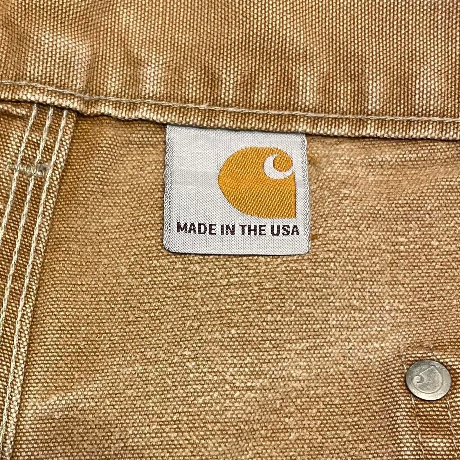 Carhartt VTG tan Carhartt double knee USA streetwear grunge workwear Size US 38 / EU 54 - 8 Thumbnail