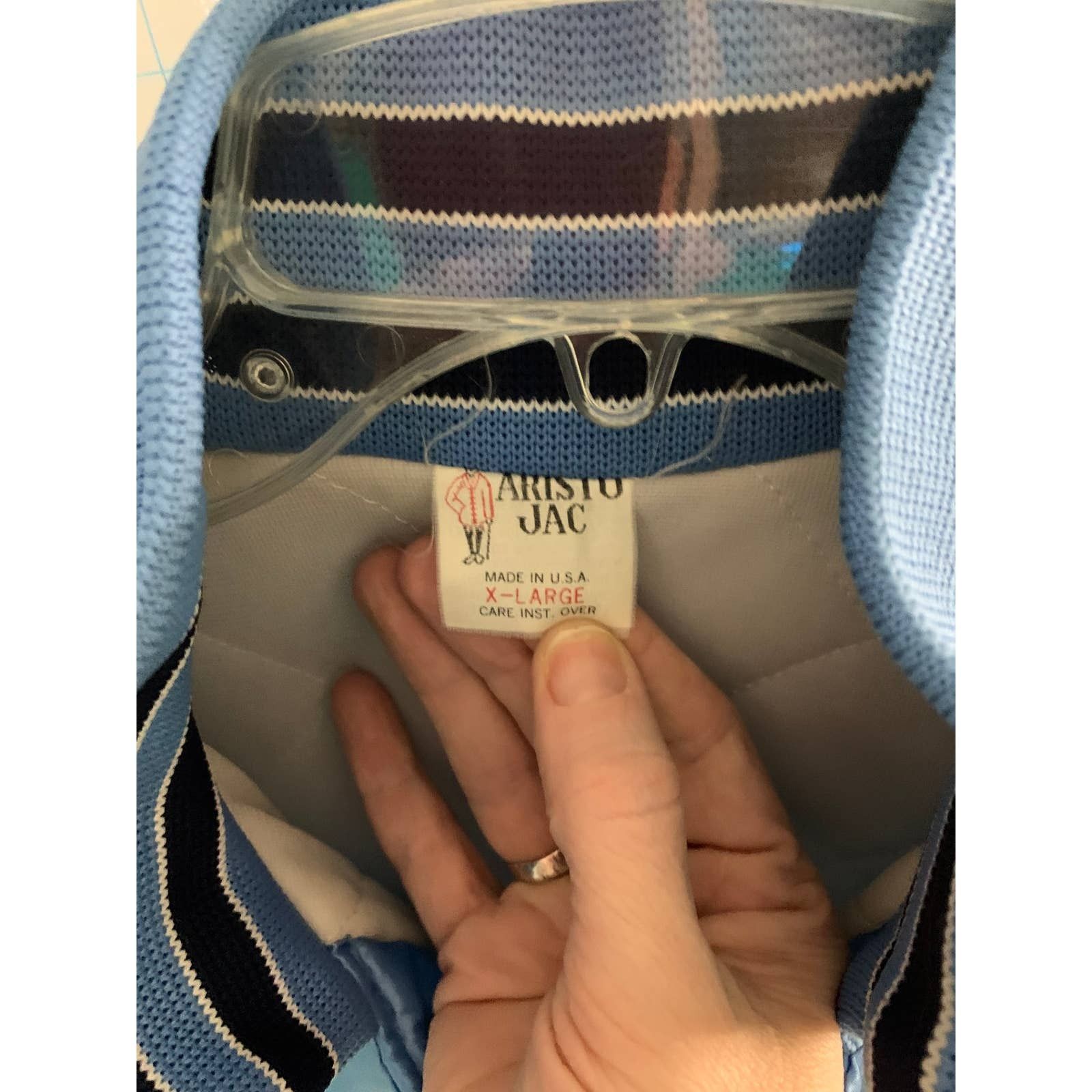 Vintage Aristo Jac 1980s Vintage Unisex Windbreaker Bomber Jacket Size US XL / EU 56 / 4 - 3 Thumbnail