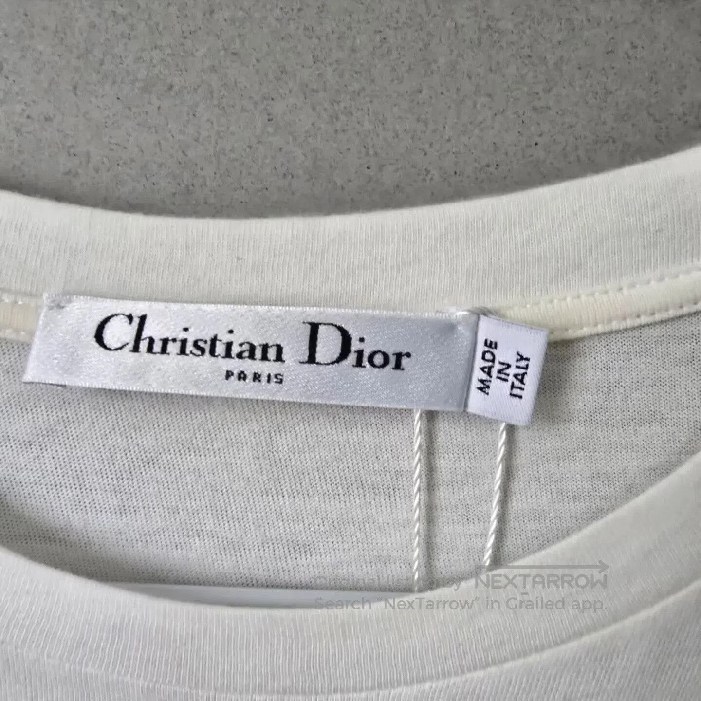 Dior Dior White Striped Short Sleeve T-Shirt. Size XS / US 0-2 / IT 36-38 - 3 Thumbnail