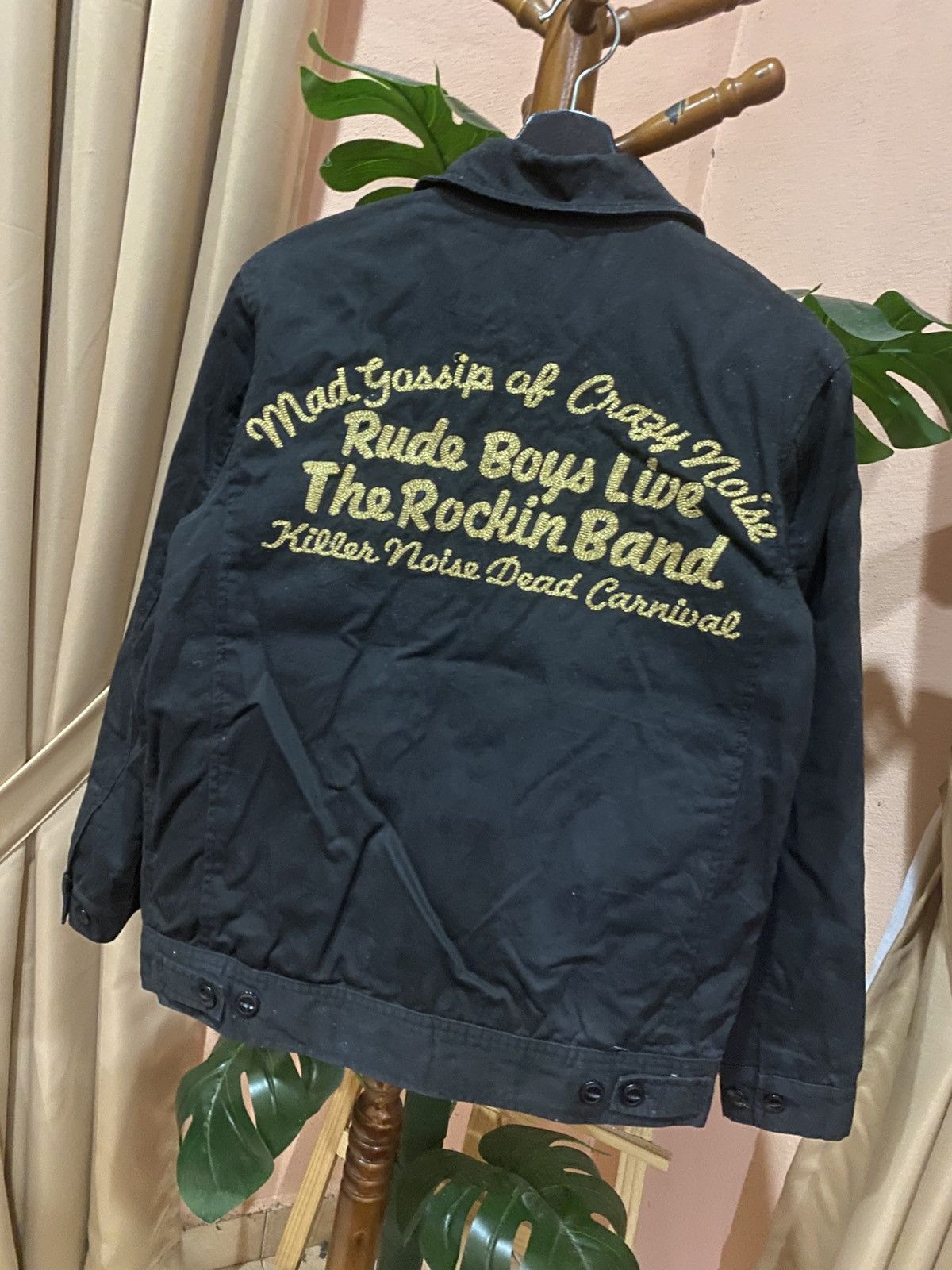 Japanese Brand ETBX Work Clothing Black Jacket – Rockin’ Rude Boys Theme Size US M / EU 48-50 / 2 - 6 Thumbnail
