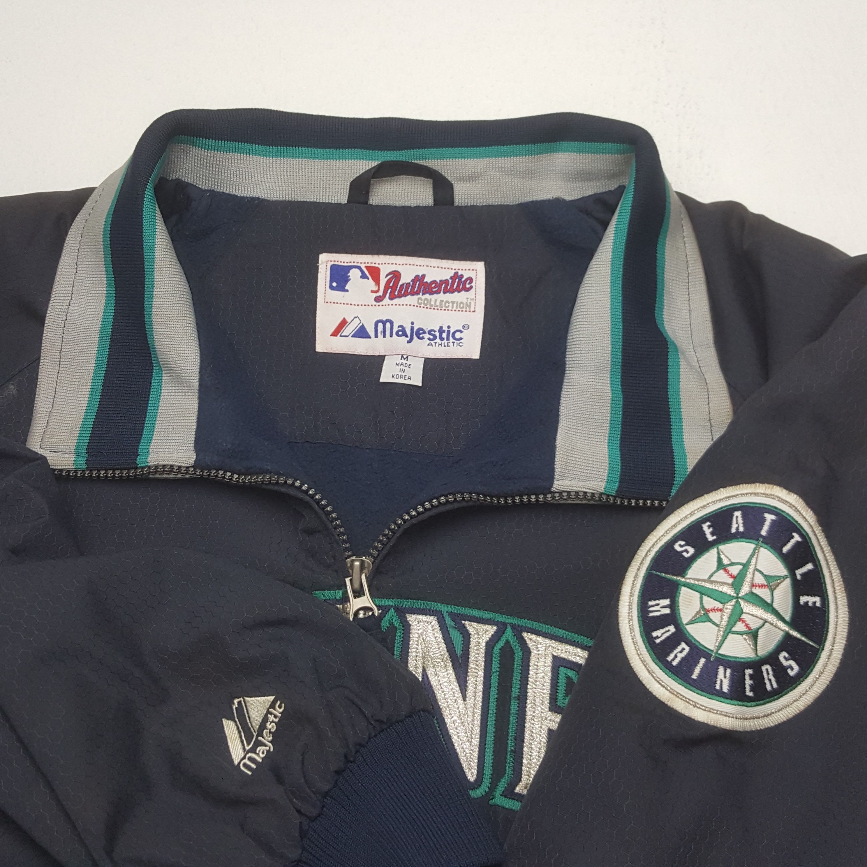 MLB Vintage Mariners American Baseball Team Jacket C321N5 Size US L / EU 52-54 / 3 - 4 Thumbnail