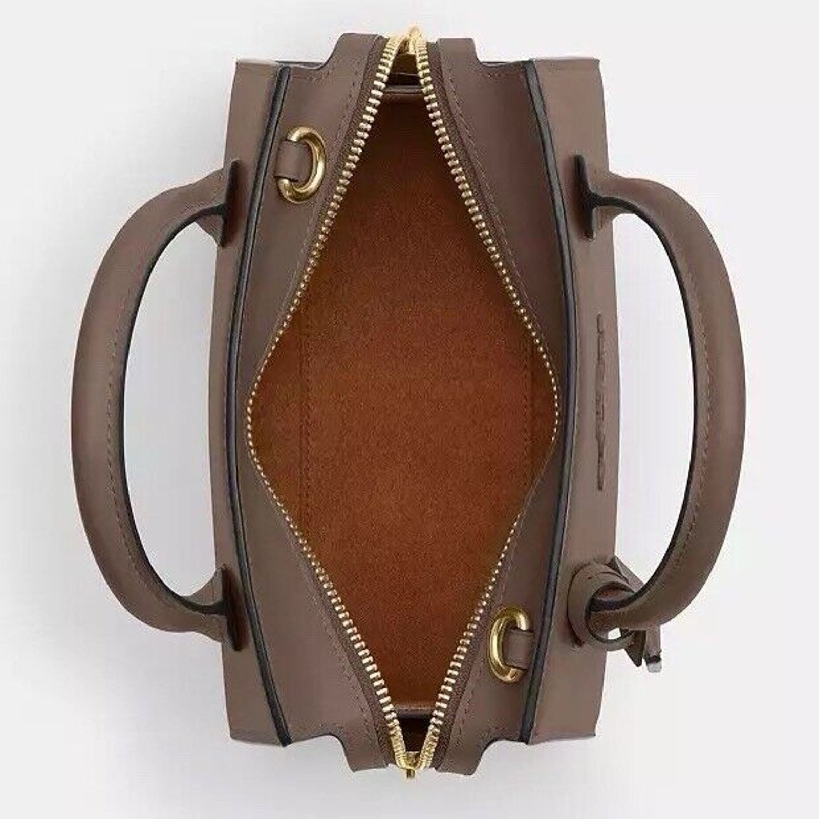 Coach NWT COACH Andrea Carryall Bag CP081 Dark Stone / Gold Size ONE SIZE - 9 Thumbnail
