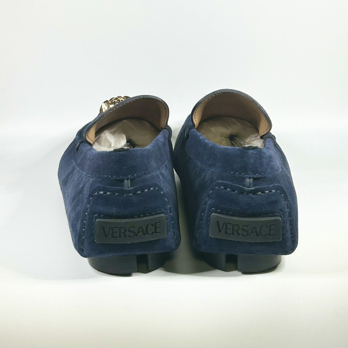 Versace New Versace Medusa Suede Driving Loafers Men’s Size 9.5US Size US 9.5 / EU 42-43 - 3 Thumbnail