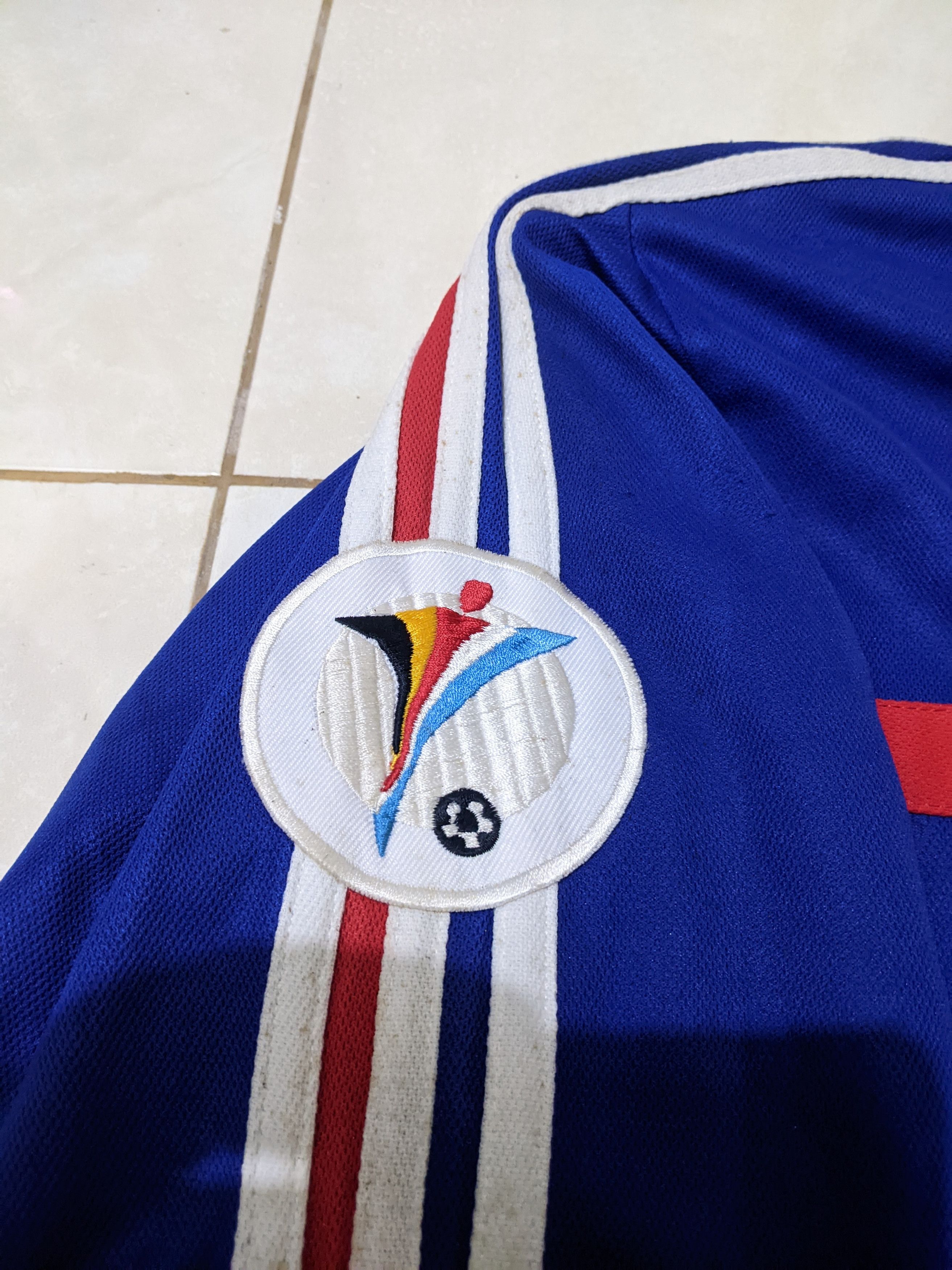 Adidas France euro 2000 home Zidane Jersey football shirt Size US L / EU 52-54 / 3 - 13 Thumbnail