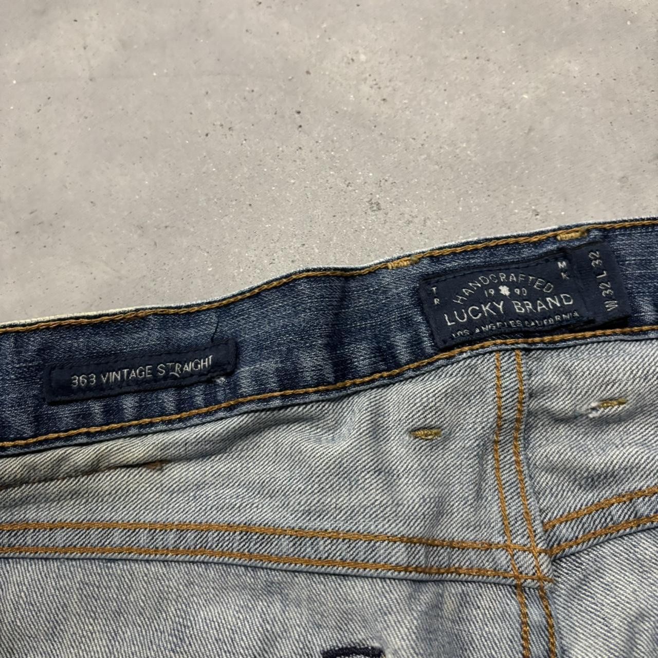 Japanese Brand × Vintage Crazy Vintage Y2K/2000s Grunge Faded Wash Distressed Denim Jeans! Size US 32 / EU 48 - 8 Thumbnail