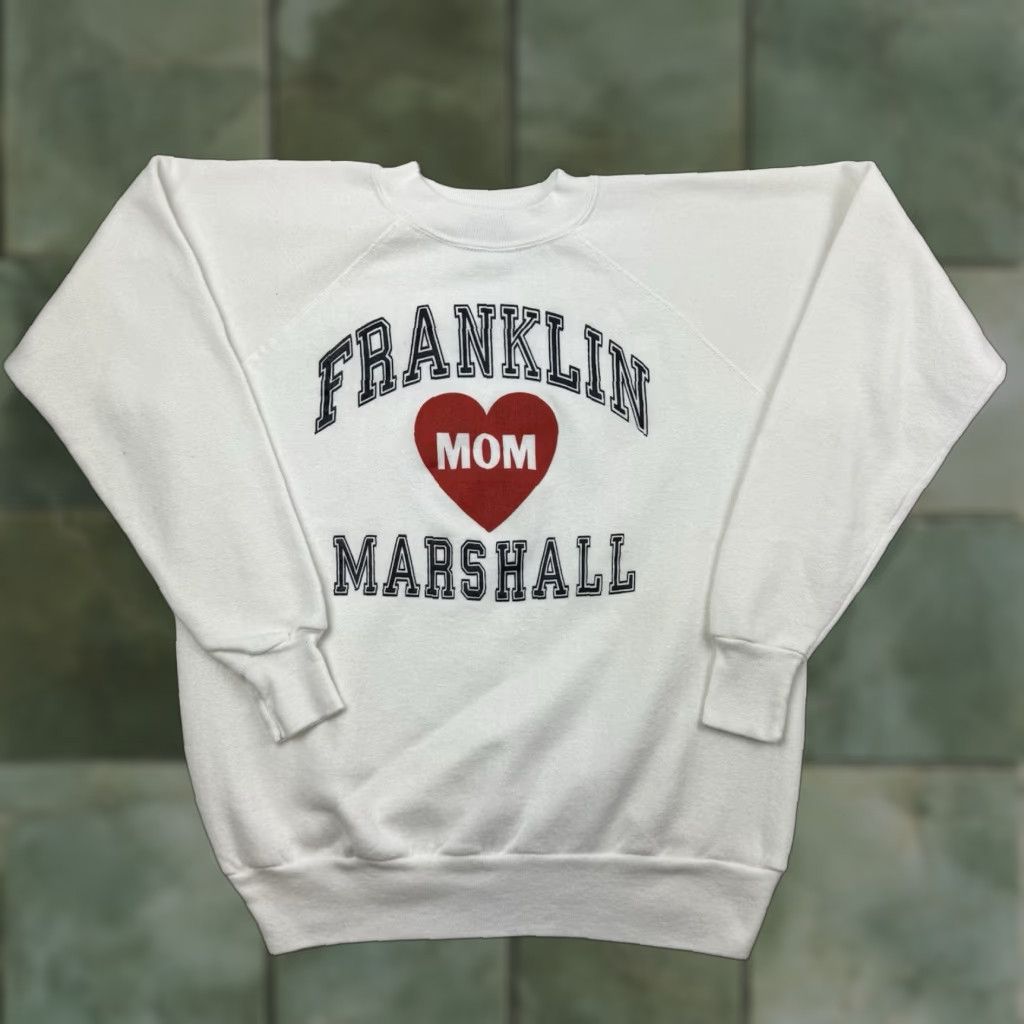 Jansport VINTAGE Franklin & Marshall College Sweatshirt Adult M White 80s USA Mom Mens Size US M / EU 48-50 / 2 - 1 Thumbnail