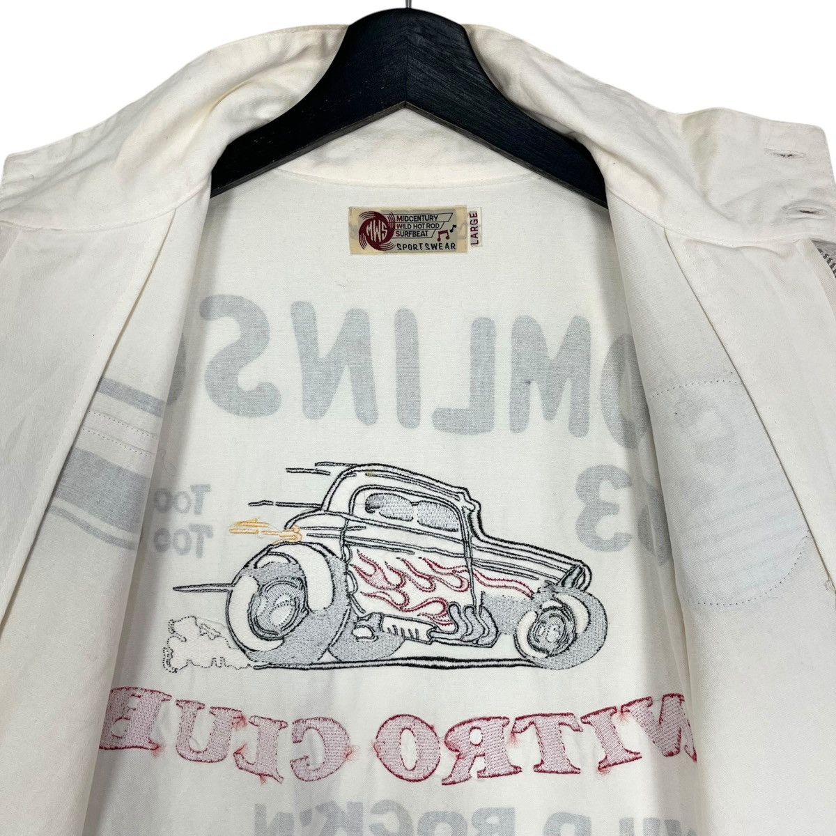 Vintage Vintage Hot Rod Rock ‘N Roll Drag Embroidery Zipper Jacket Size US L / EU 52-54 / 3 - 12 Thumbnail