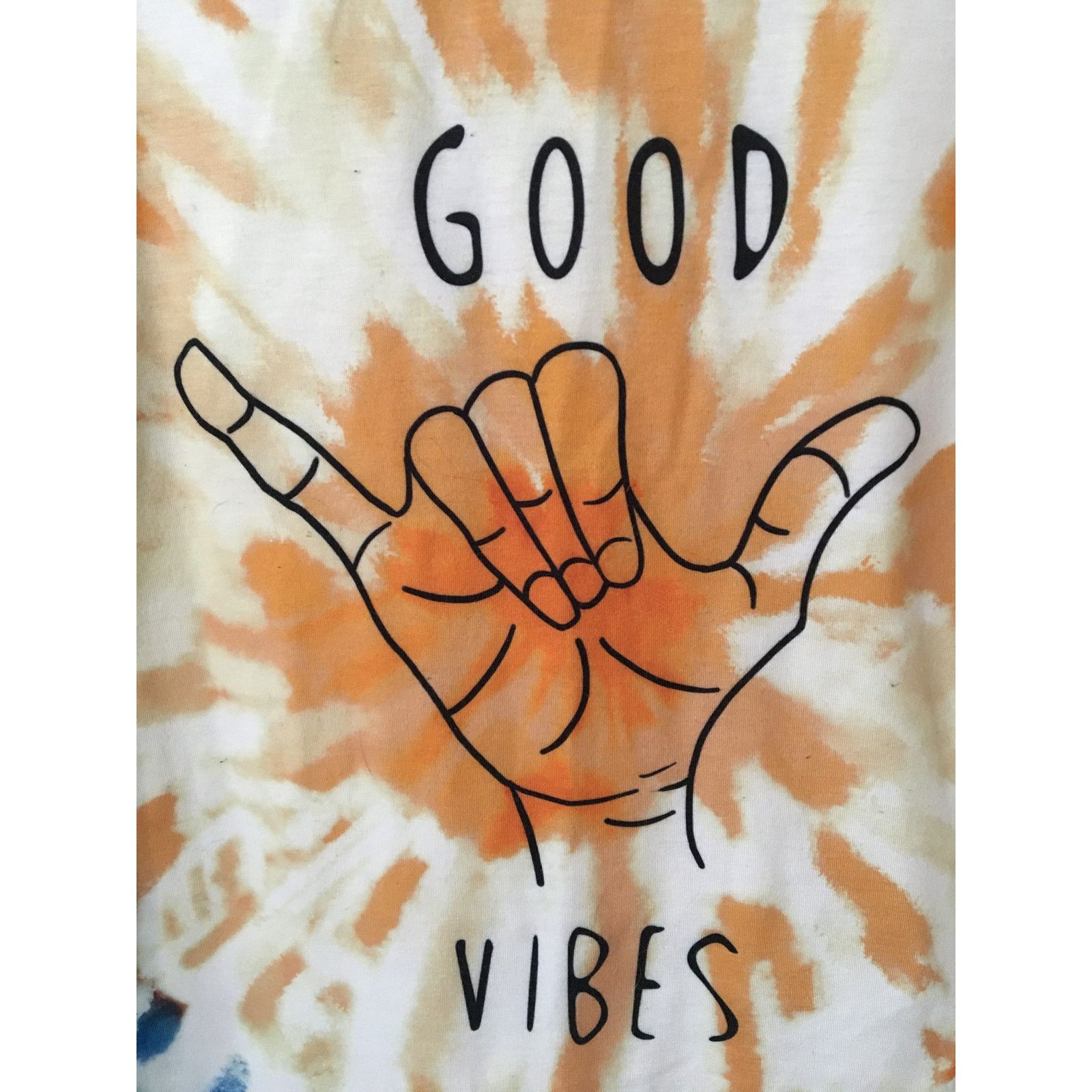 Shein Good Vibes Hang Loose S/L Men’s Tie-Dye Short Sleeve T-shirt Size US S / EU 44-46 / 1 - 2 Thumbnail
