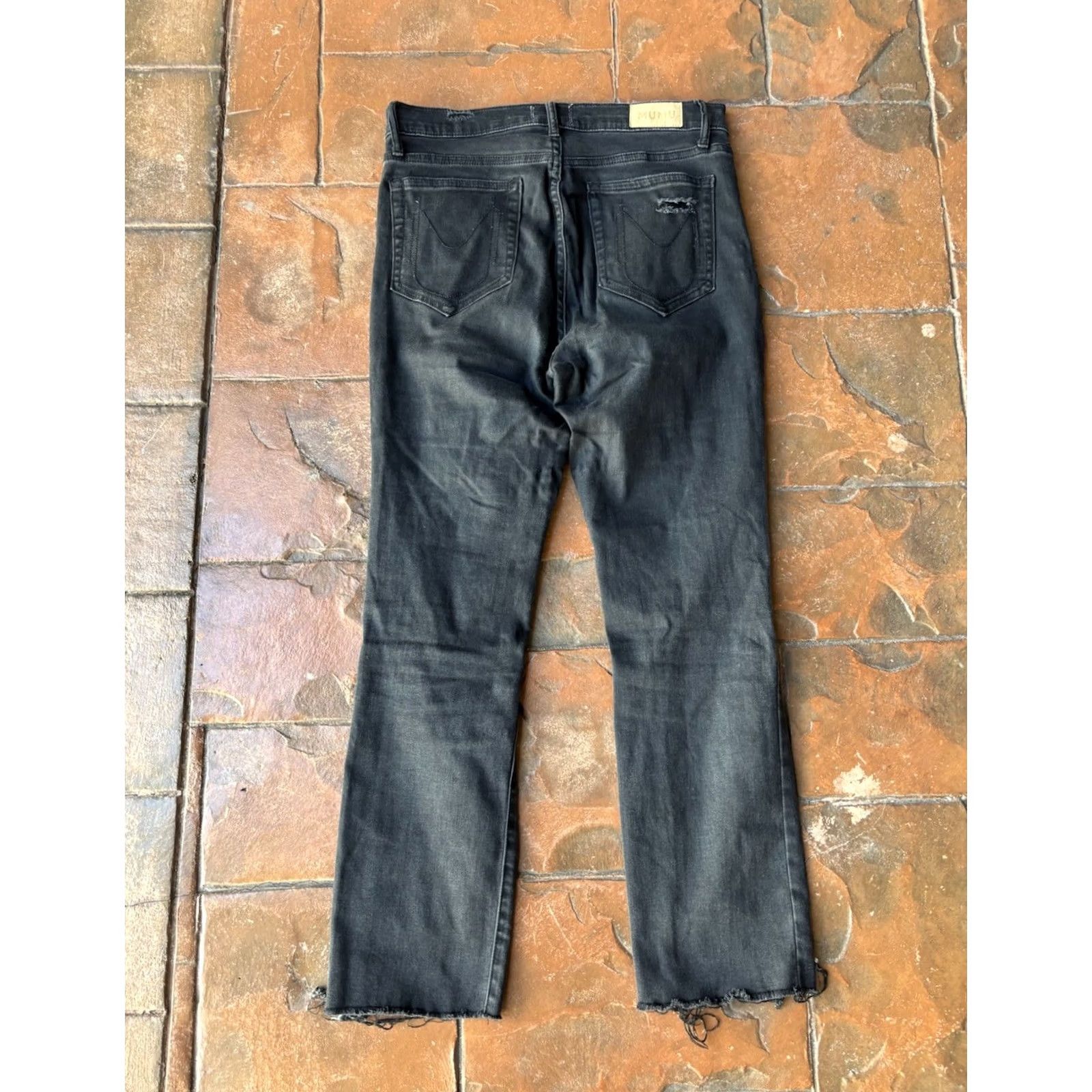Show Me Your MuMu VINTAGE Show Me Your MuMu Soho Zip Up Skinnies Jeans Womens 28 Black Destructed Slim Denim Zip 28in Inseam Womens Jeans Size 28" / US 6 / IT 42 - 3 Thumbnail