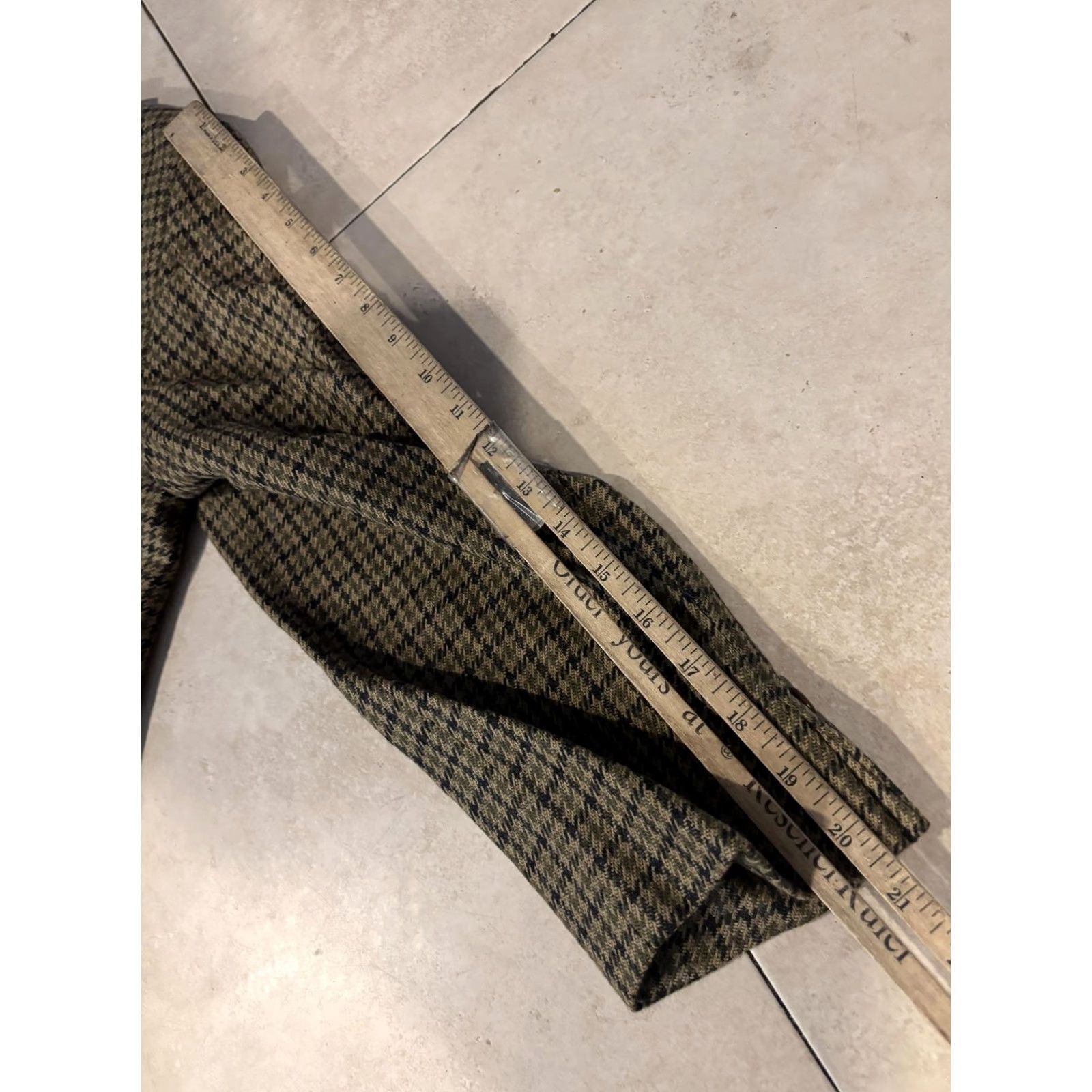 Vintage VINTAGE Mani Sport Coat Blazer Mens 44 Brown Check Tweed Wool Made In Italy 80s Size 44R - 8 Thumbnail