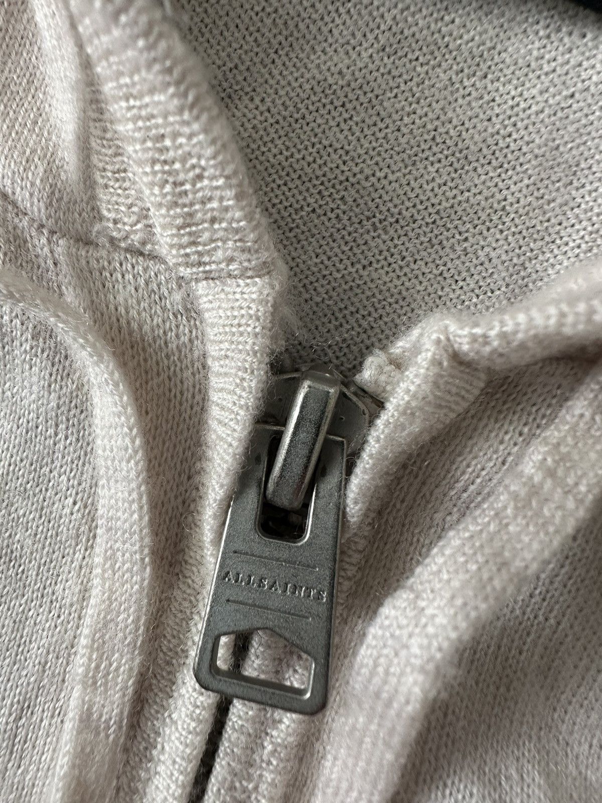 Allsaints All Saint Merino Beige Zip Hoodie size M hype oldmoney Size US M / EU 48-50 / 2 - 9 Thumbnail