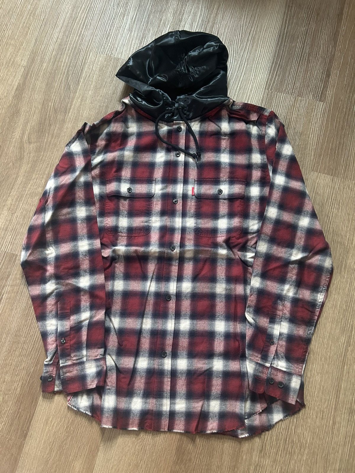 Supreme × Undercover Supreme x Undercover Satin Hooded Flannel SS15 Red Size US L / EU 52-54 / 3 - 2 Thumbnail