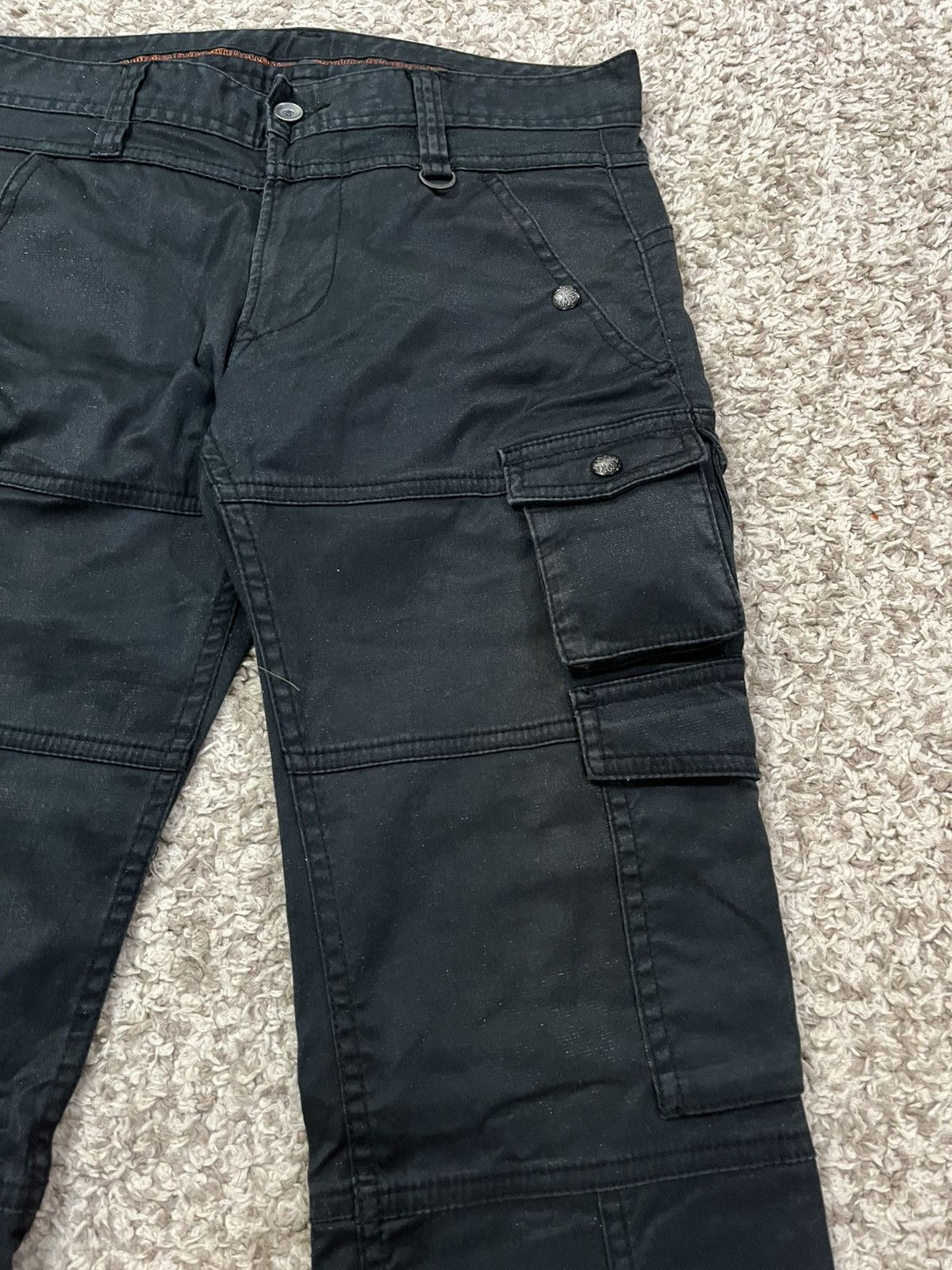 Le Grande Bleu (L.G.B.) RARE‼️🔥🔥🔥 NCFM Black 10-Pocket Gorpcore Cargo Pants – Size 33 Size US 33 - 5 Thumbnail
