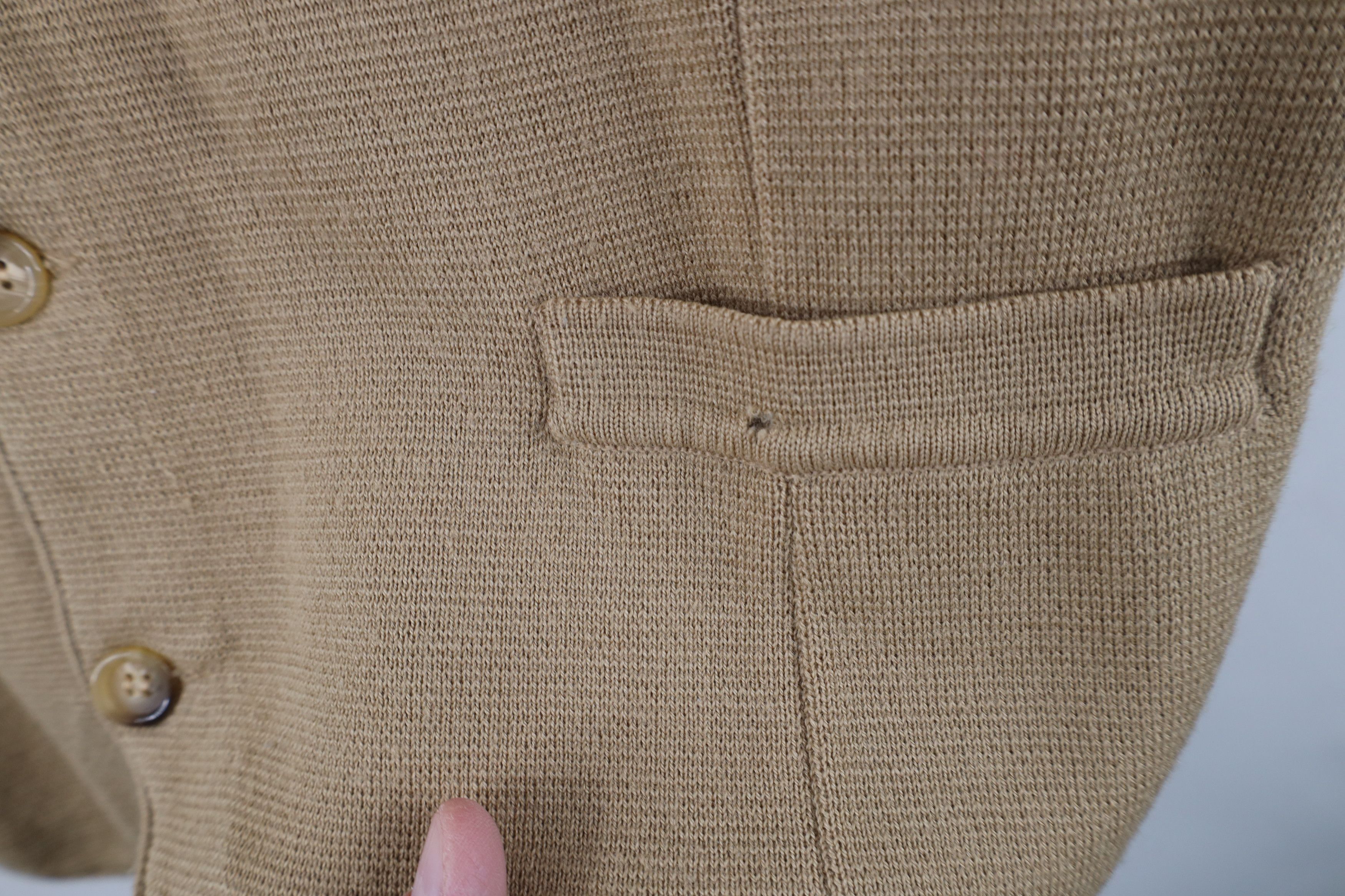 Vintage Vintage 70s Streetwear Blank Wool Blend Knit Sweater Vest Size US L / EU 52-54 / 3 - 7 Thumbnail