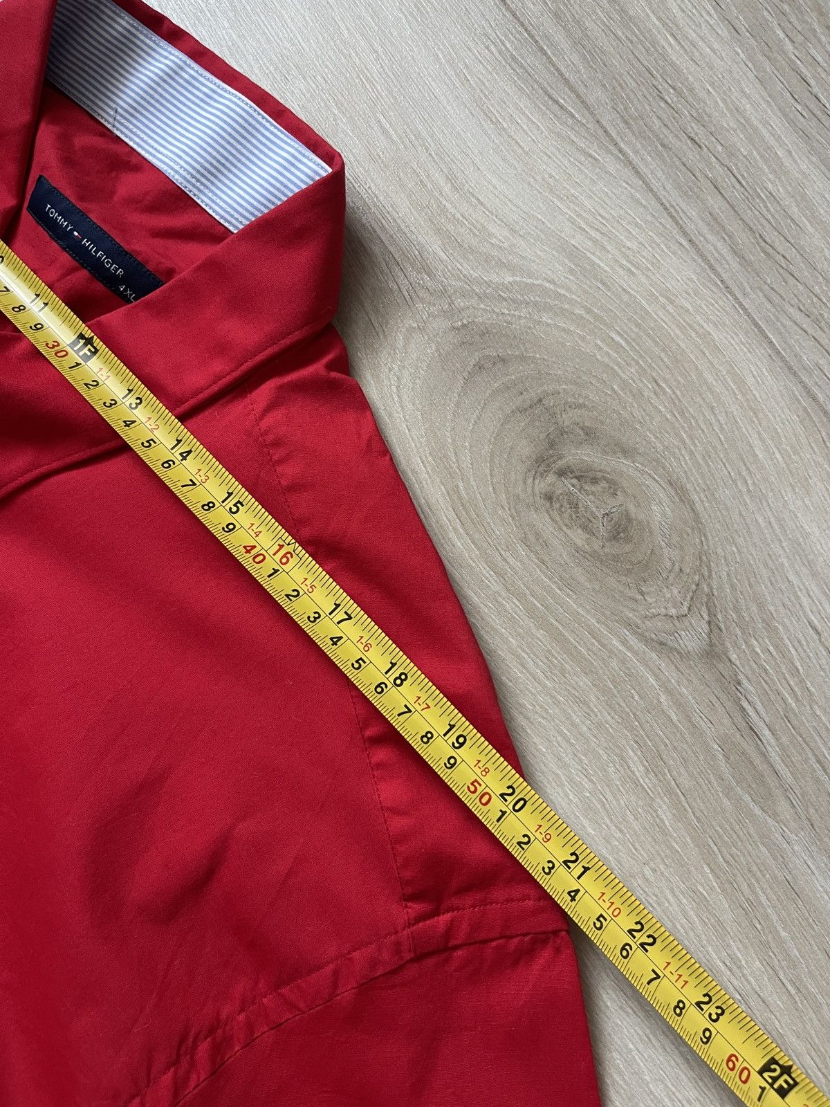 Tommy Hilfiger Vintage tommy hilfiger red short sleeve shirt 4XL Size US XXL / EU 58 / 5 - 8 Thumbnail