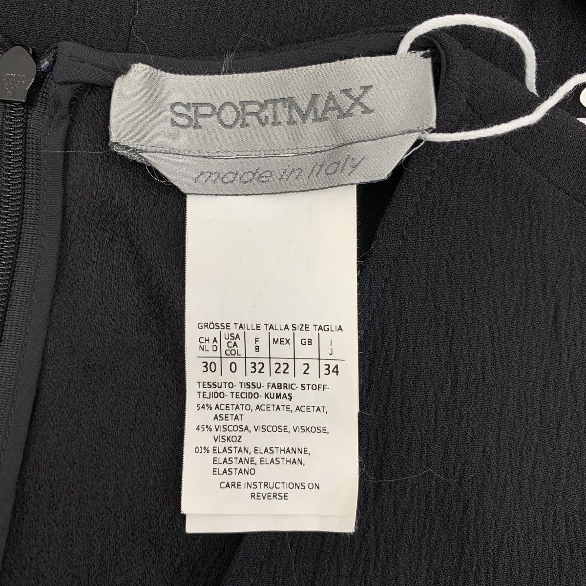 Sportmax Sportmax Black V-neck Sleeveless Dress K26WX Size XS / US 0-2 / IT 36-38 - 5 Thumbnail