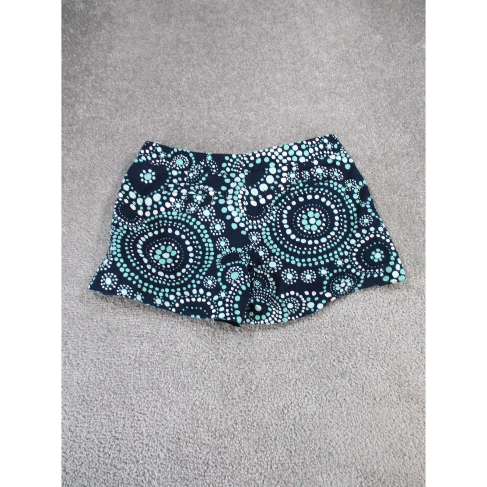 Vineyard Vines VINTAGE Vineyard Vines Shorts Womens 2 Navy Blue Geometric Cotton Chino 3" Casual Beach Golf Size 26" / US 2 / IT 38 - 8 Thumbnail