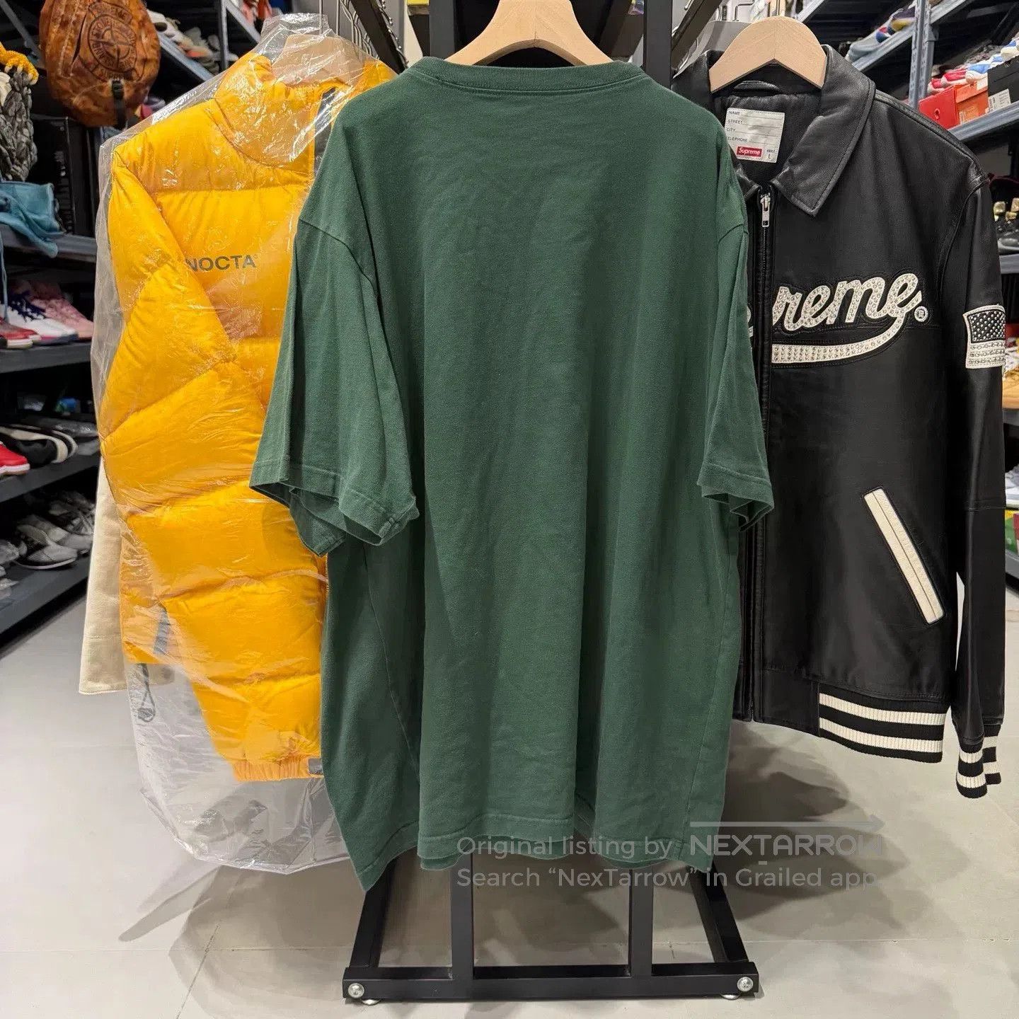 Balenciaga Balenciaga Two-Piece Spliced Green Unisex Short T. Size US XS / EU 42 / 0 - 6 Thumbnail
