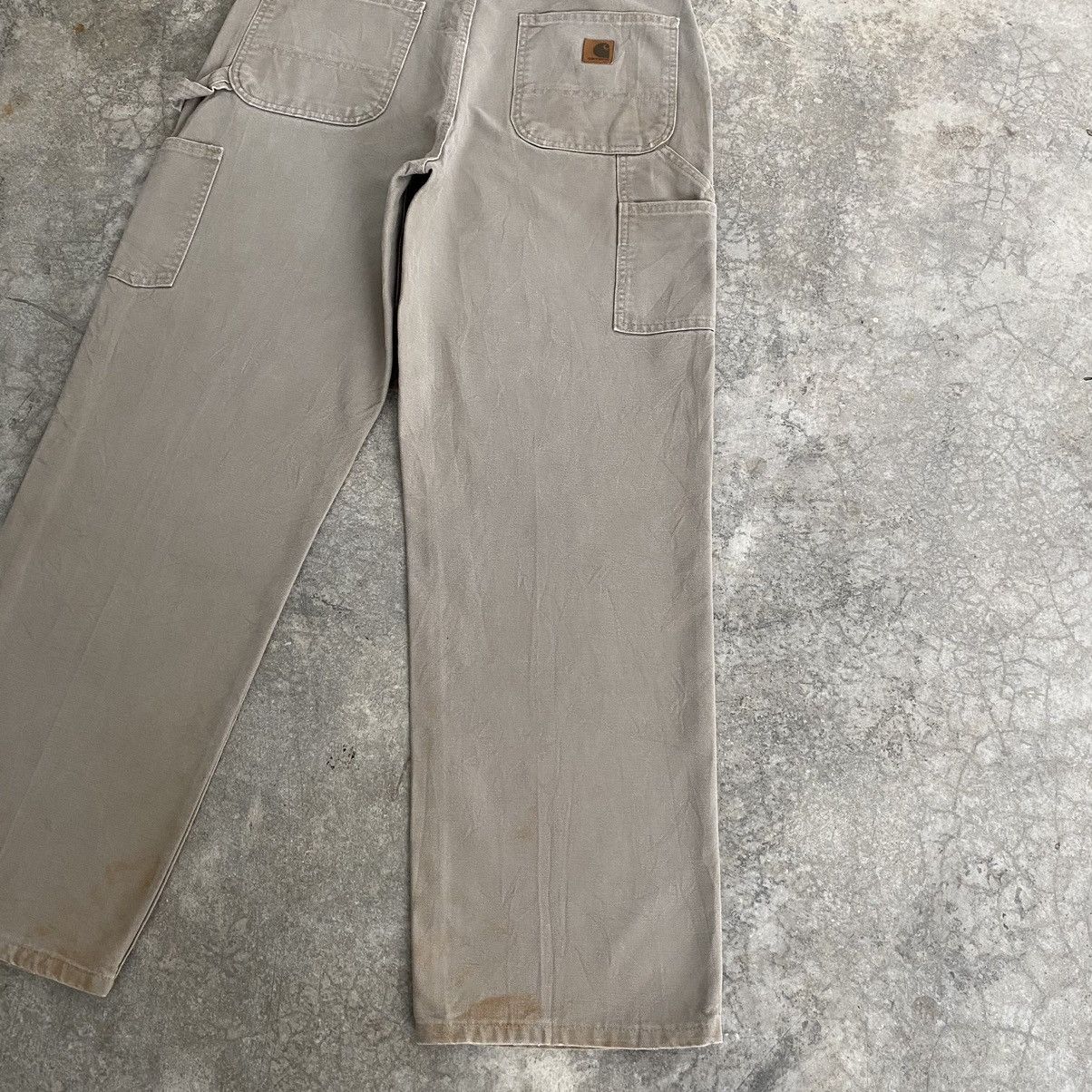 Carhartt Size 34x31 Vintage Carhartt Desert Grey Carpenter Work Pants Size US 34 / EU 50 - 21 Thumbnail