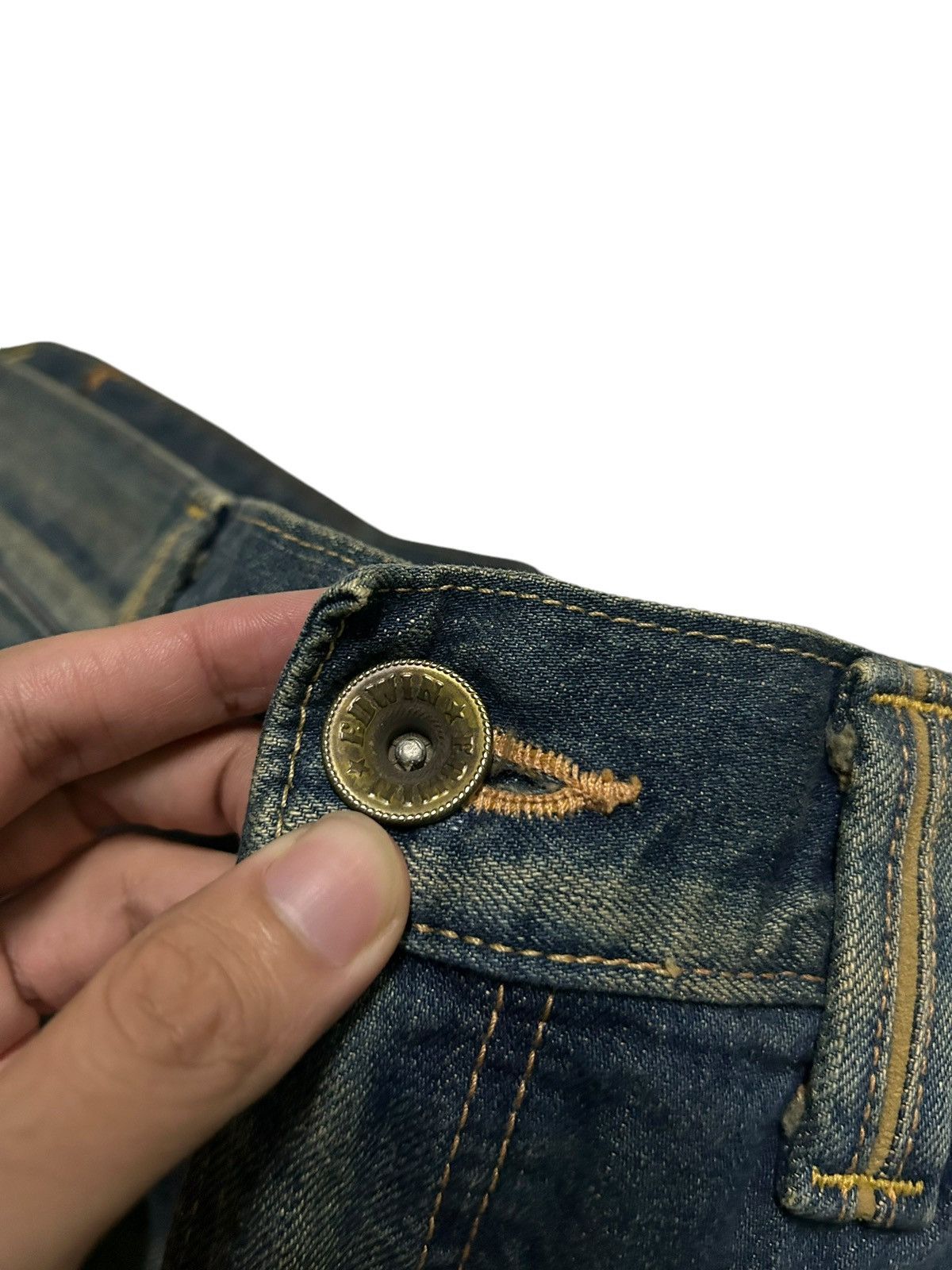 Edwin × Japanese Brand × Tornado Mart Edwin Exlusive Vintage Distressed Mud Wash Rare Denim 🎌☠️ Size US 37 - 15 Thumbnail