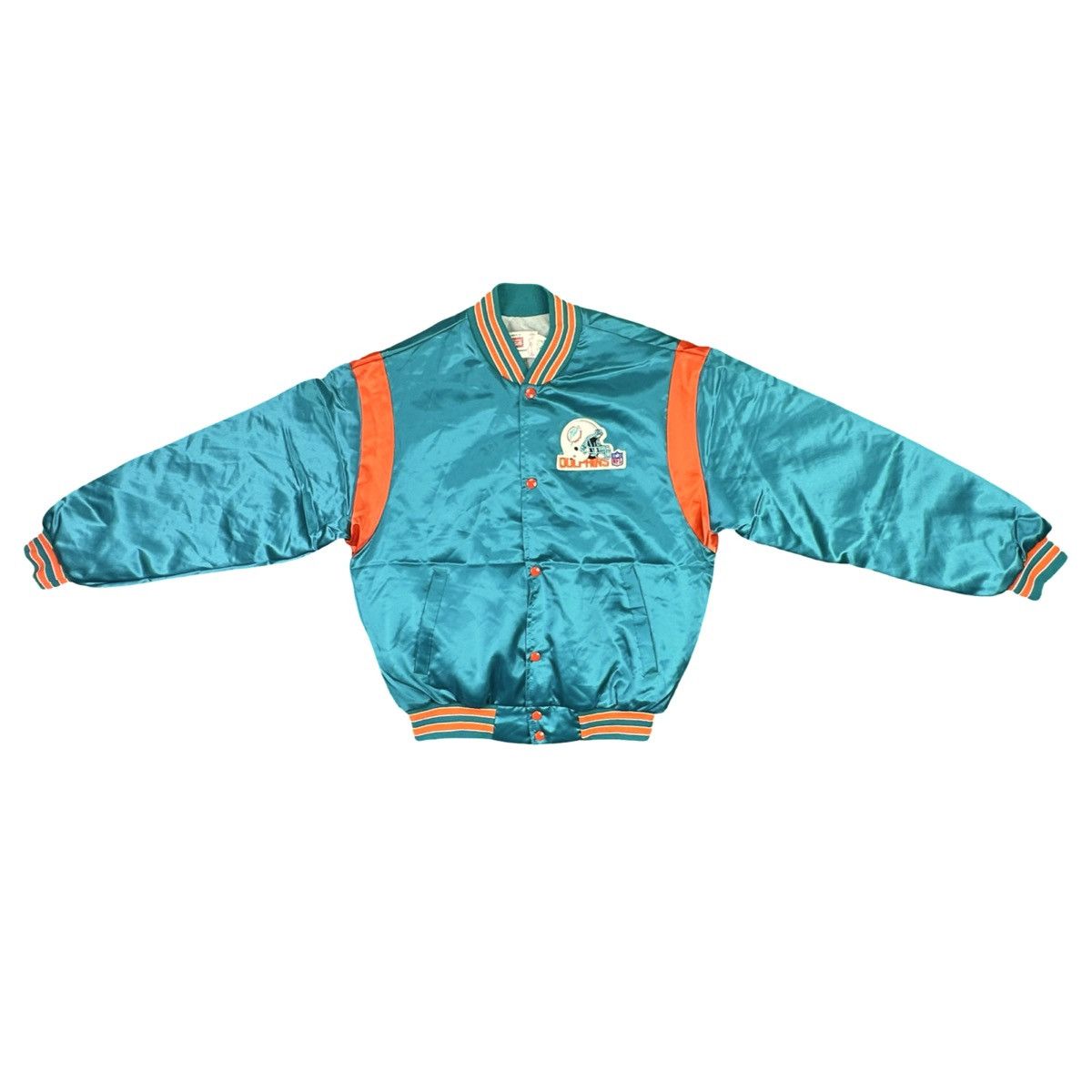 Swingster Vintage Swingster NFL Miami Dolphins Satin Bomber Jacket Size US M / EU 48-50 / 2 - 3 Thumbnail