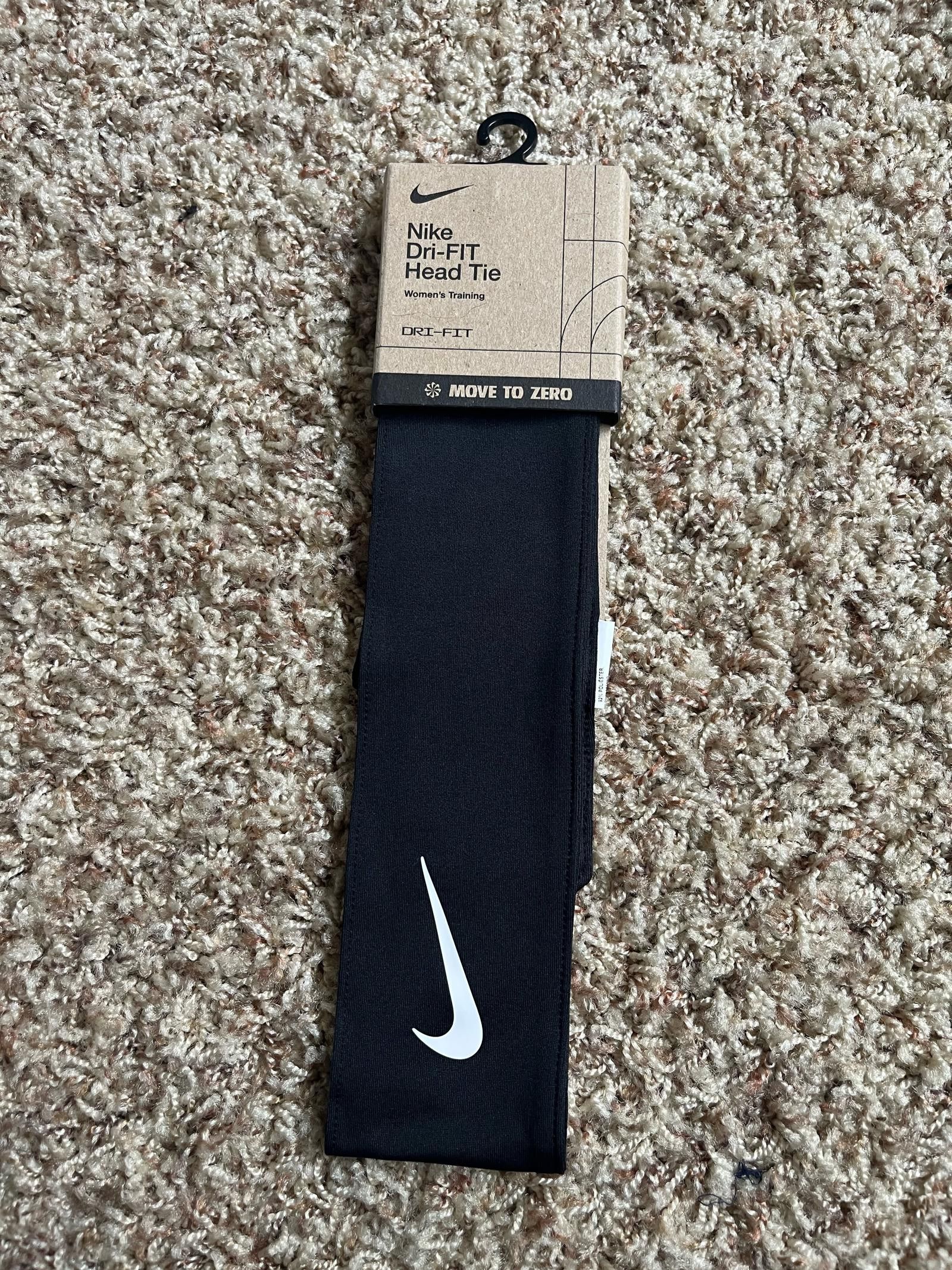 Nike Nike Dri-Fit Head Tie Womens Training Black Size ONE SIZE - 1 Thumbnail
