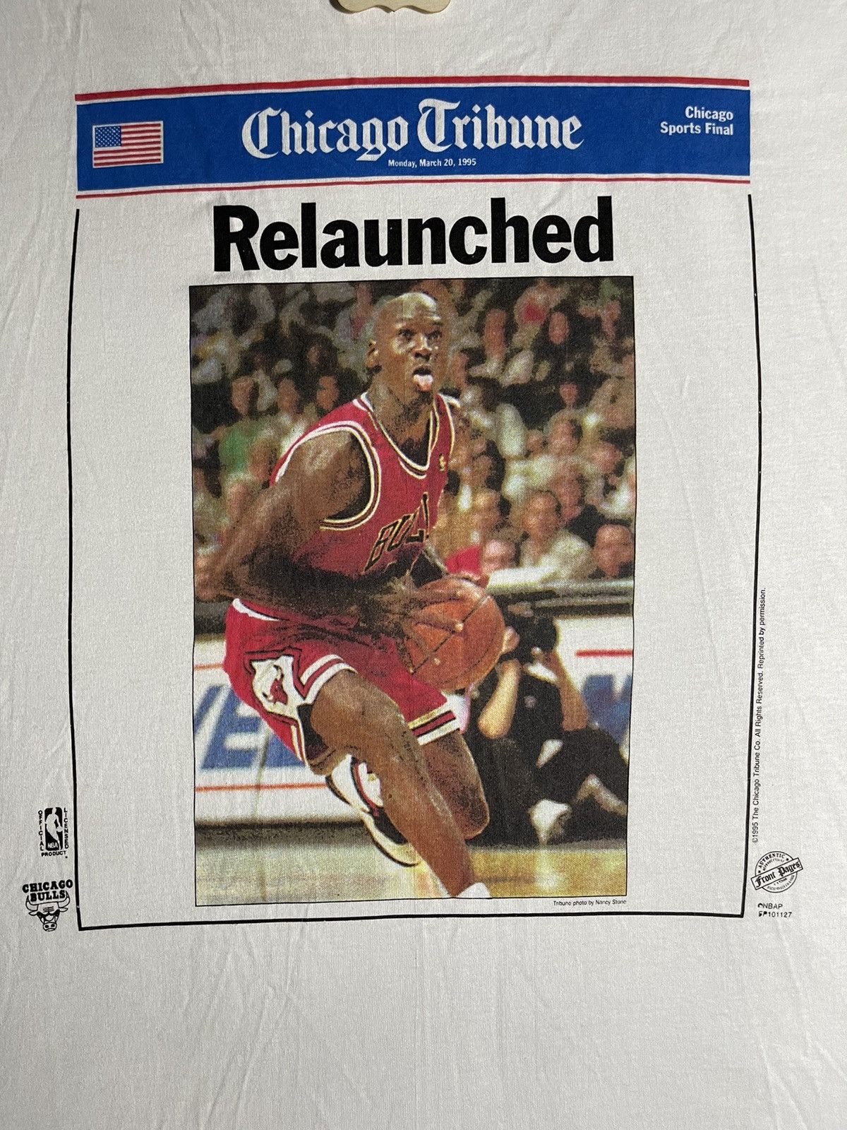 NBA ‘RELAUNCHED’ Chicago Bulls T-shirt Size US XXL / EU 58 / 5 - 2 Thumbnail
