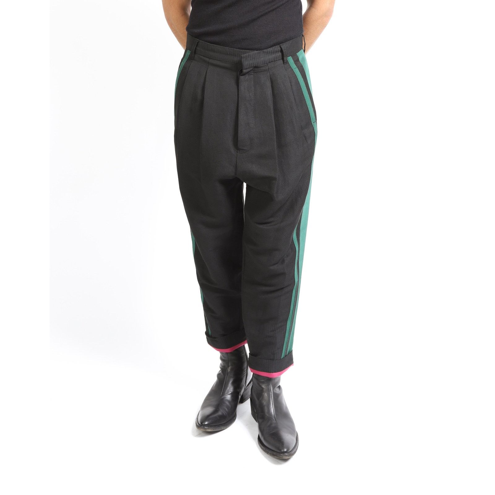 SS17 Striped Balloon Orbai Trousers in Jacquard Wool