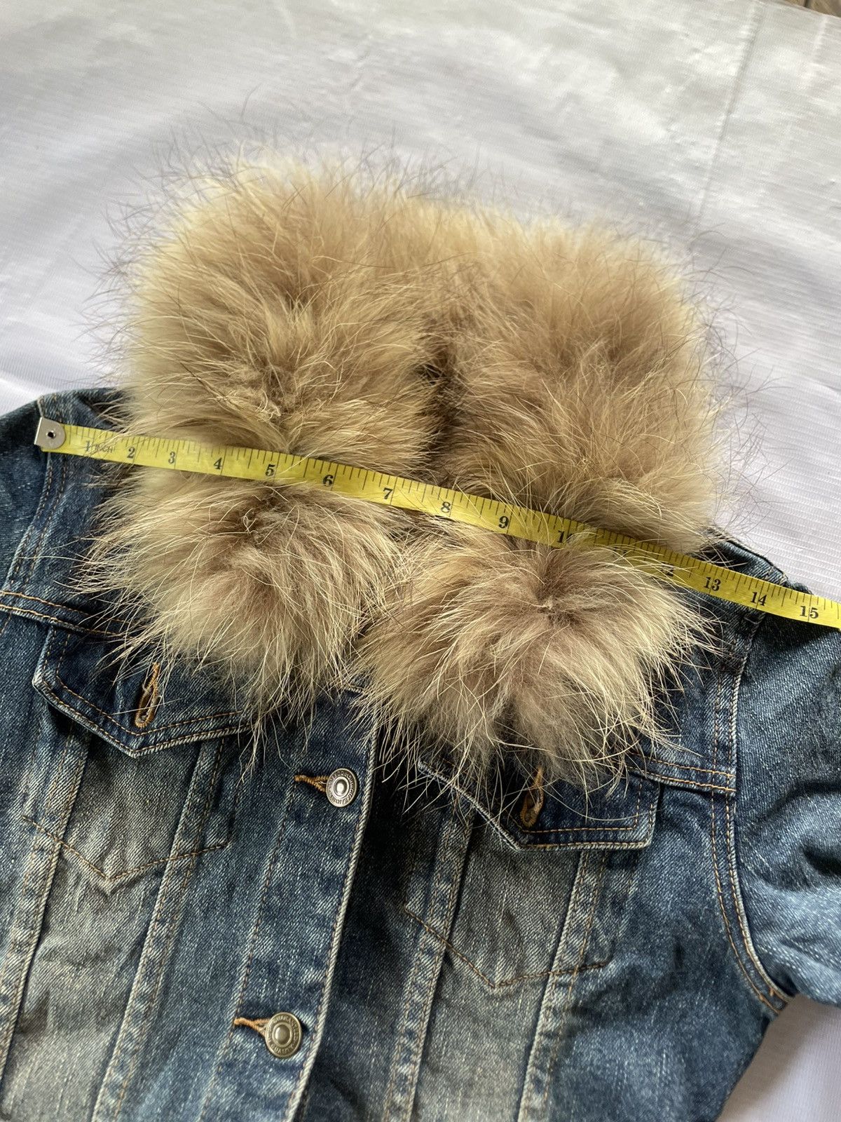 14th Addiction Japanese Mage Faux Fur Denim Jacket Lgb Ifisx Style Size US XS / EU 42 / 0 - 10 Thumbnail