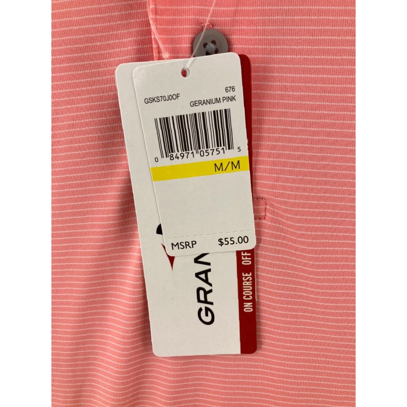 Vintage Grand Slam Mens Polo Shirt M Pink Short Sleeve NWT Size US M / EU 48-50 / 2 - 4 Thumbnail