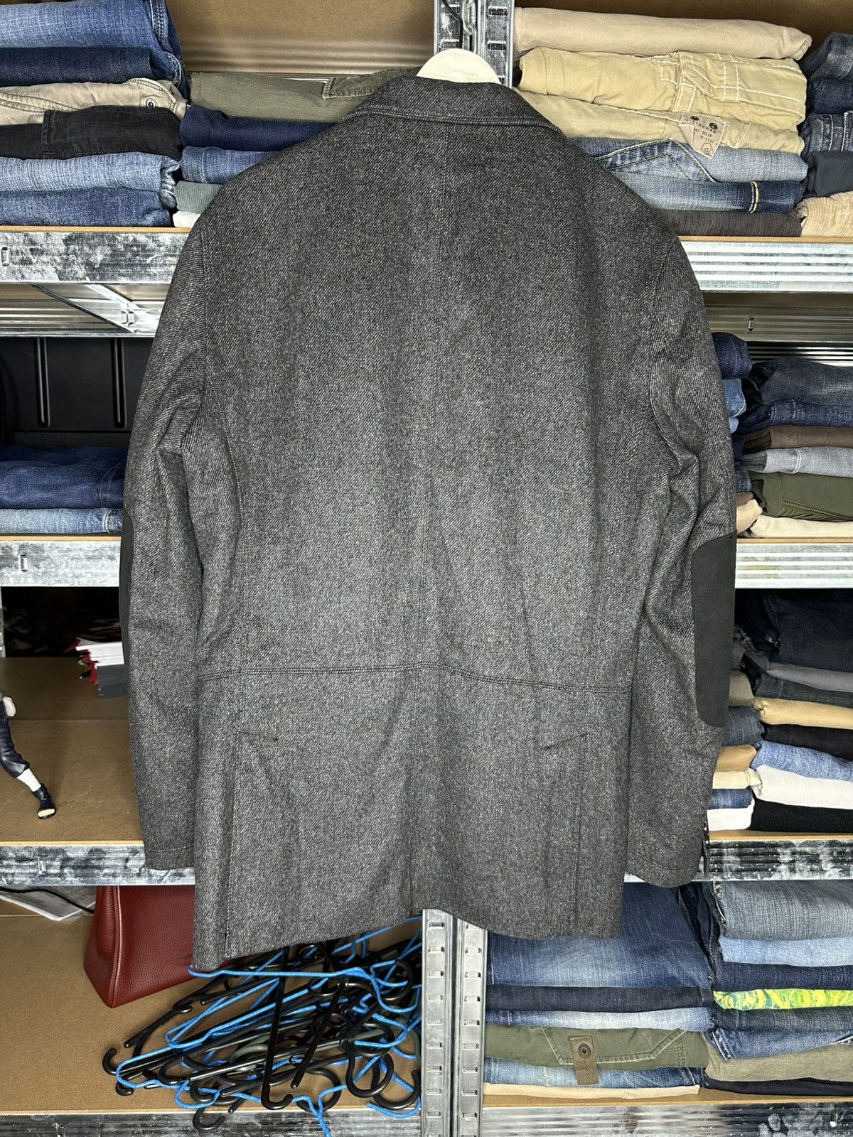 Balmain Balmain Grey Blazer Jacket Elbow Patches Size 48 Size 48R - 2 Thumbnail