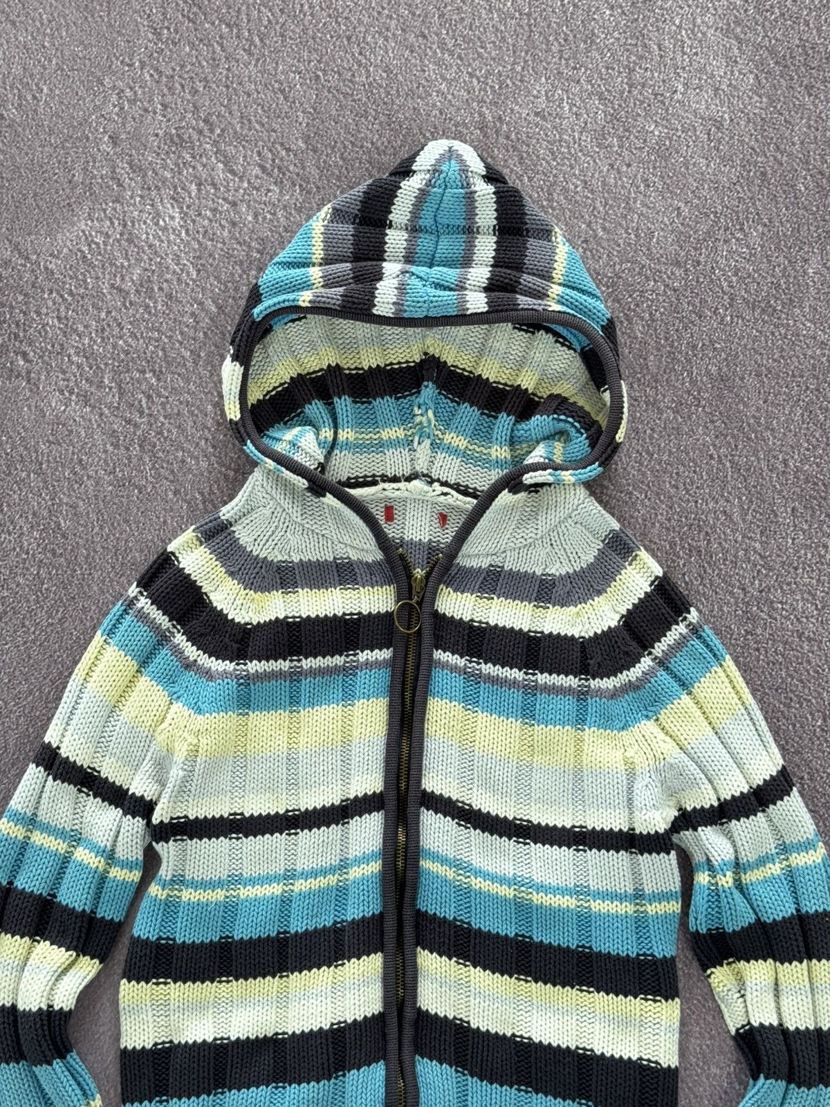 Japanese Brand Japanese Brand Y2K Knitting Zip-Up Hoodie Size M / US 6-8 / IT 42-44 - 2 Thumbnail