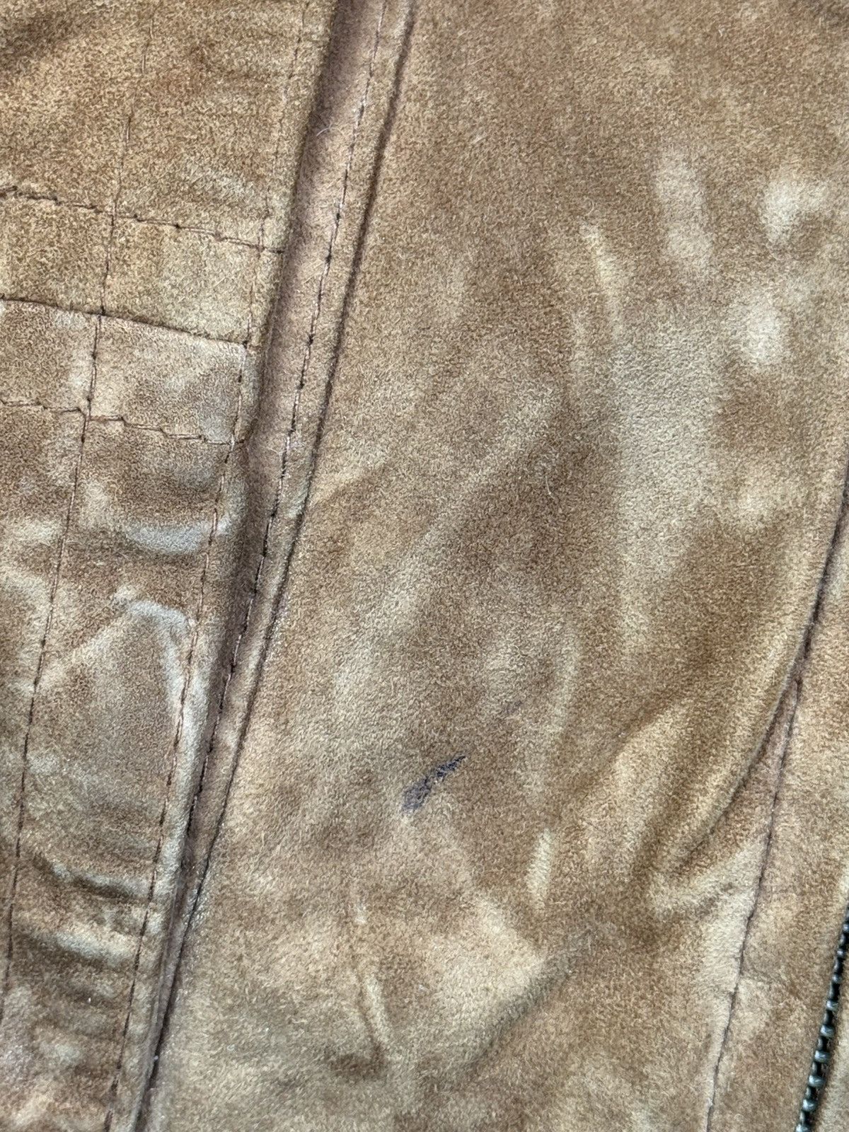 Hysteric Glamour CRAZY RICK OWENS STYLE SUEDE LEATHER JACKET FUR HOOD SWAG Size US M / EU 48-50 / 2 - 6 Thumbnail