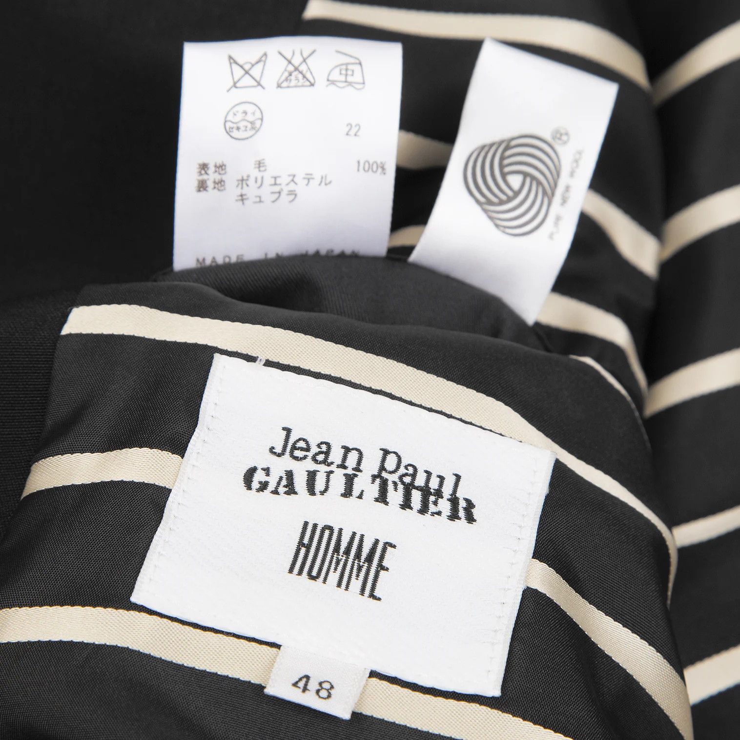 Jean Paul Gaultier Wool 3-Button Jacket in Black, Size 48 Size US M / EU 48-50 / 2 - 19 Thumbnail