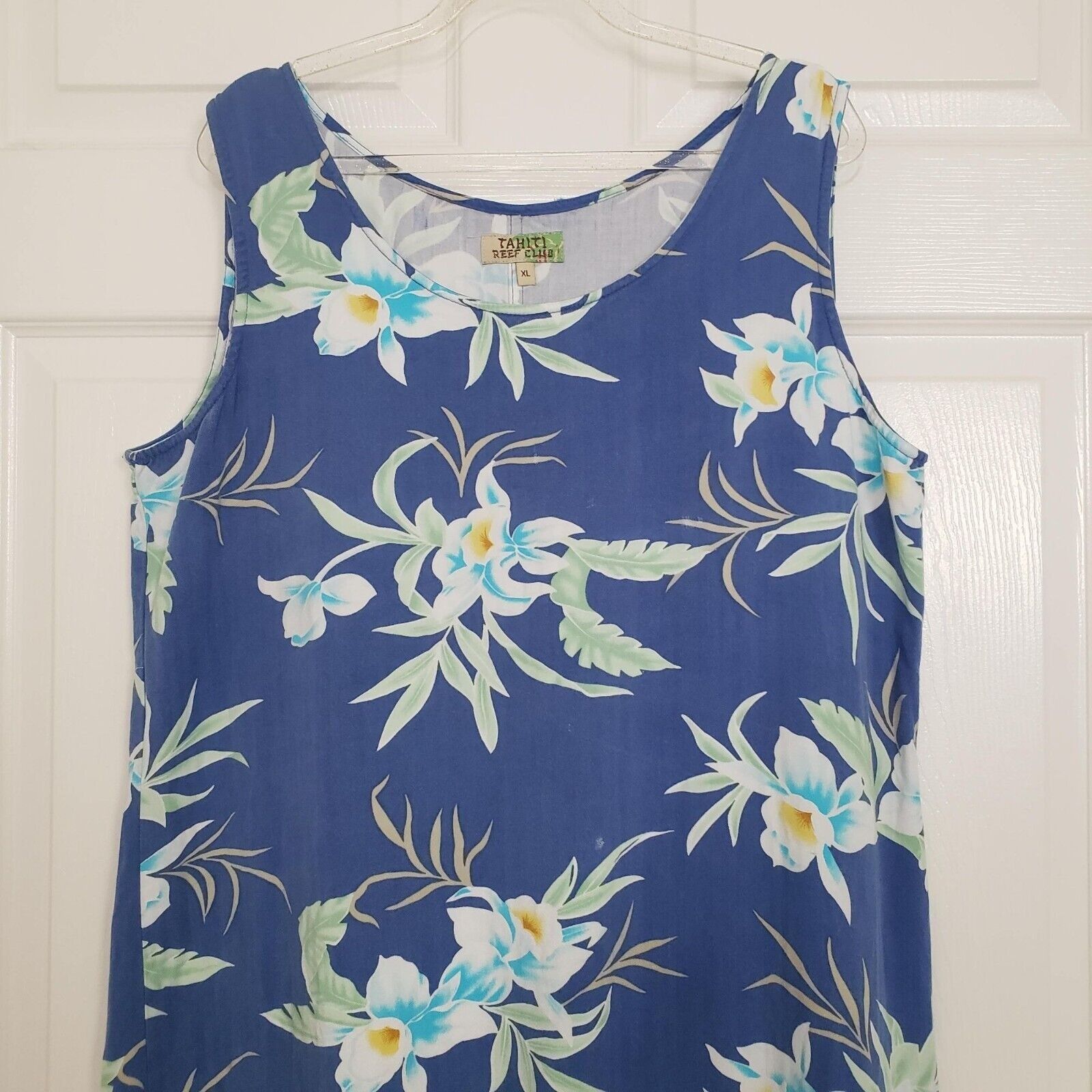 Designer Tahiti Reef Club Floral Hawaiian Dress Womens Size XL Tropic Size XL / US 12-14 / IT 48-50 - 2 Thumbnail