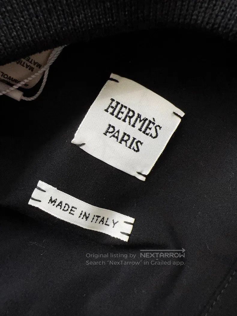 Hermes Hermes Black Short Zip Hooded Jacket with Drawstring Size XXS / US 00 / IT 34 - 8 Thumbnail