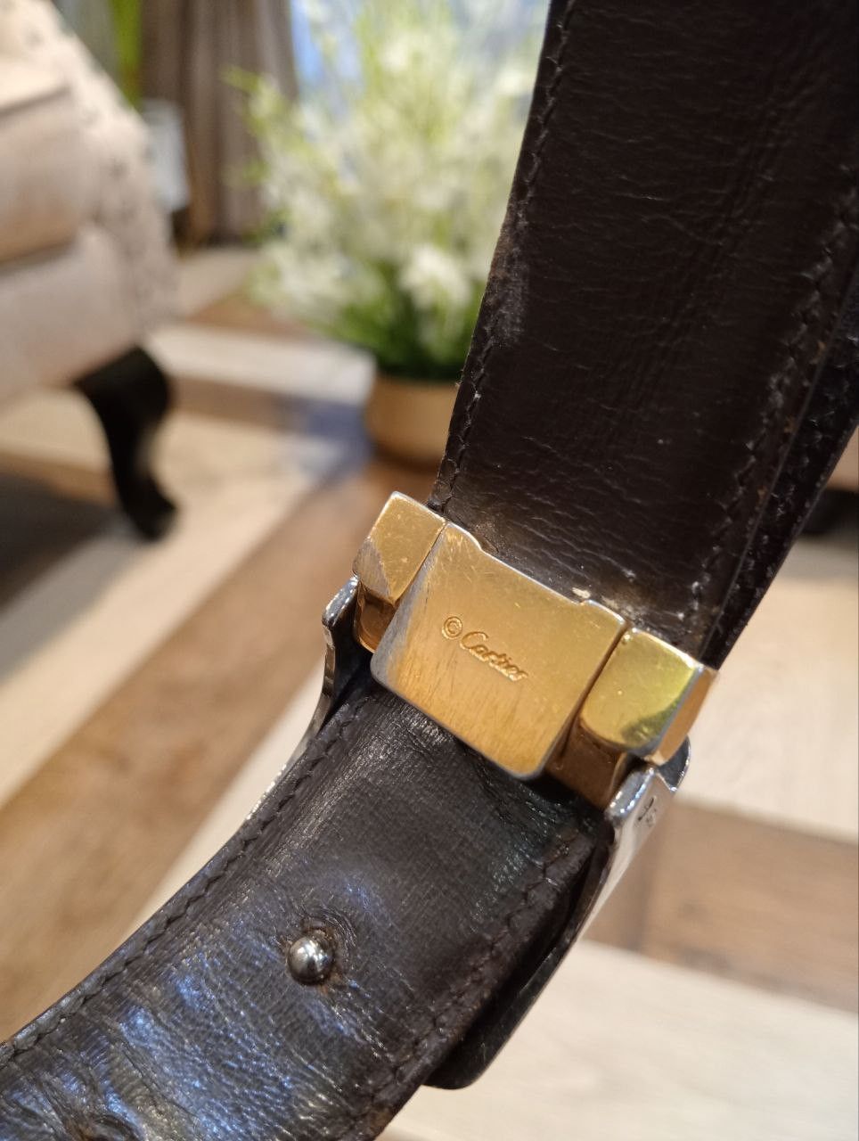 Cartier LUXURY CARTIER VINTAGE LEATHER BELT Size ONE SIZE - 6 Thumbnail