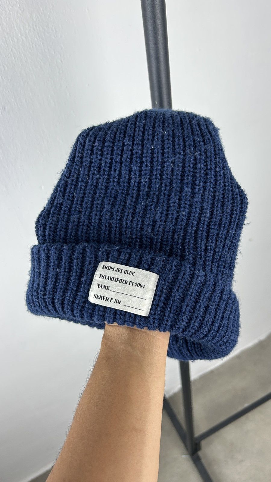 SHIPS × Ships Jet Blue Ships Jet Blue - USN Beanie Size ONE SIZE - 4 Thumbnail