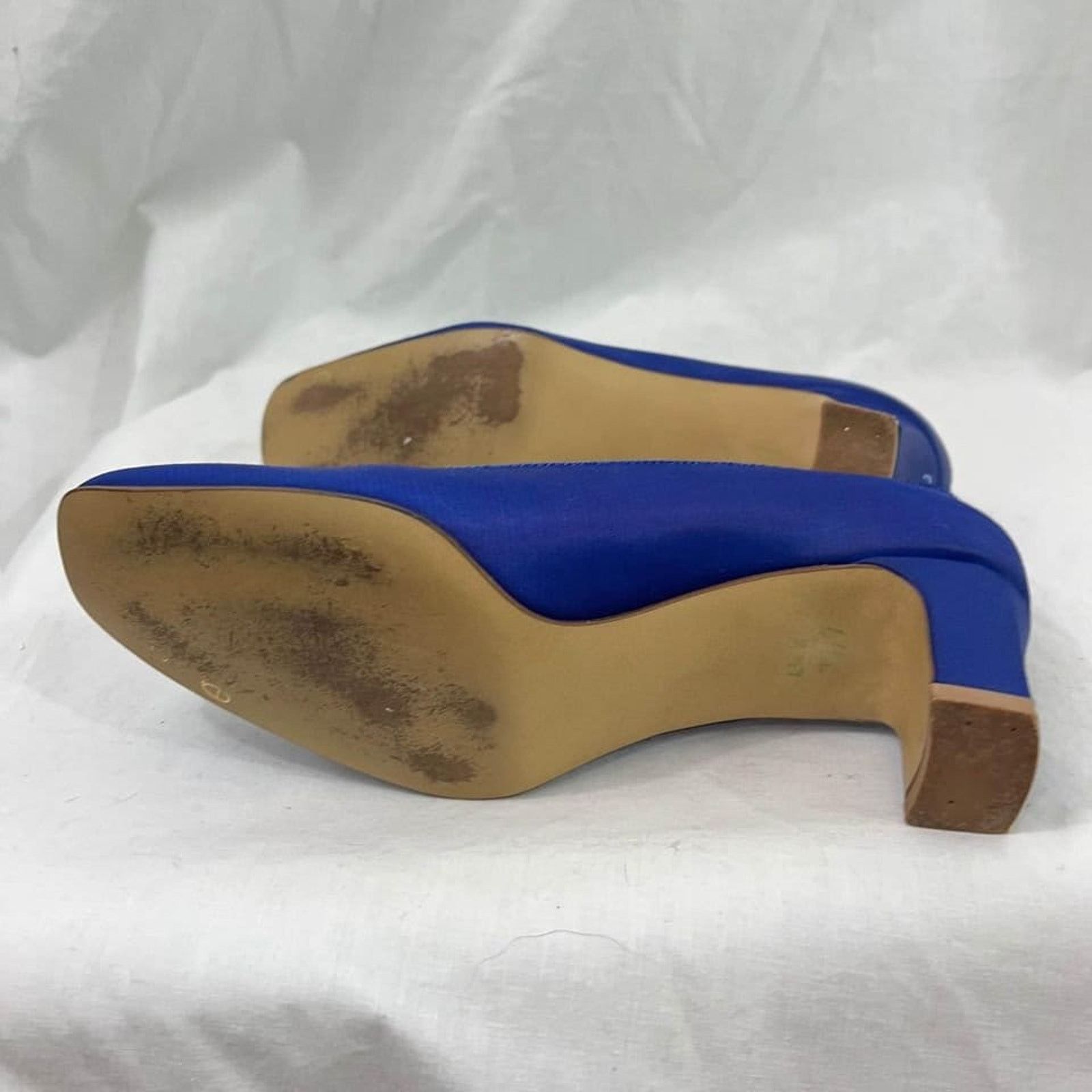 Vintage Vintage 80s Dyeables Satin Heels Pumps Size 6.5 Retro Shoes Size US 6.5 / IT 36.5 - 6 Thumbnail