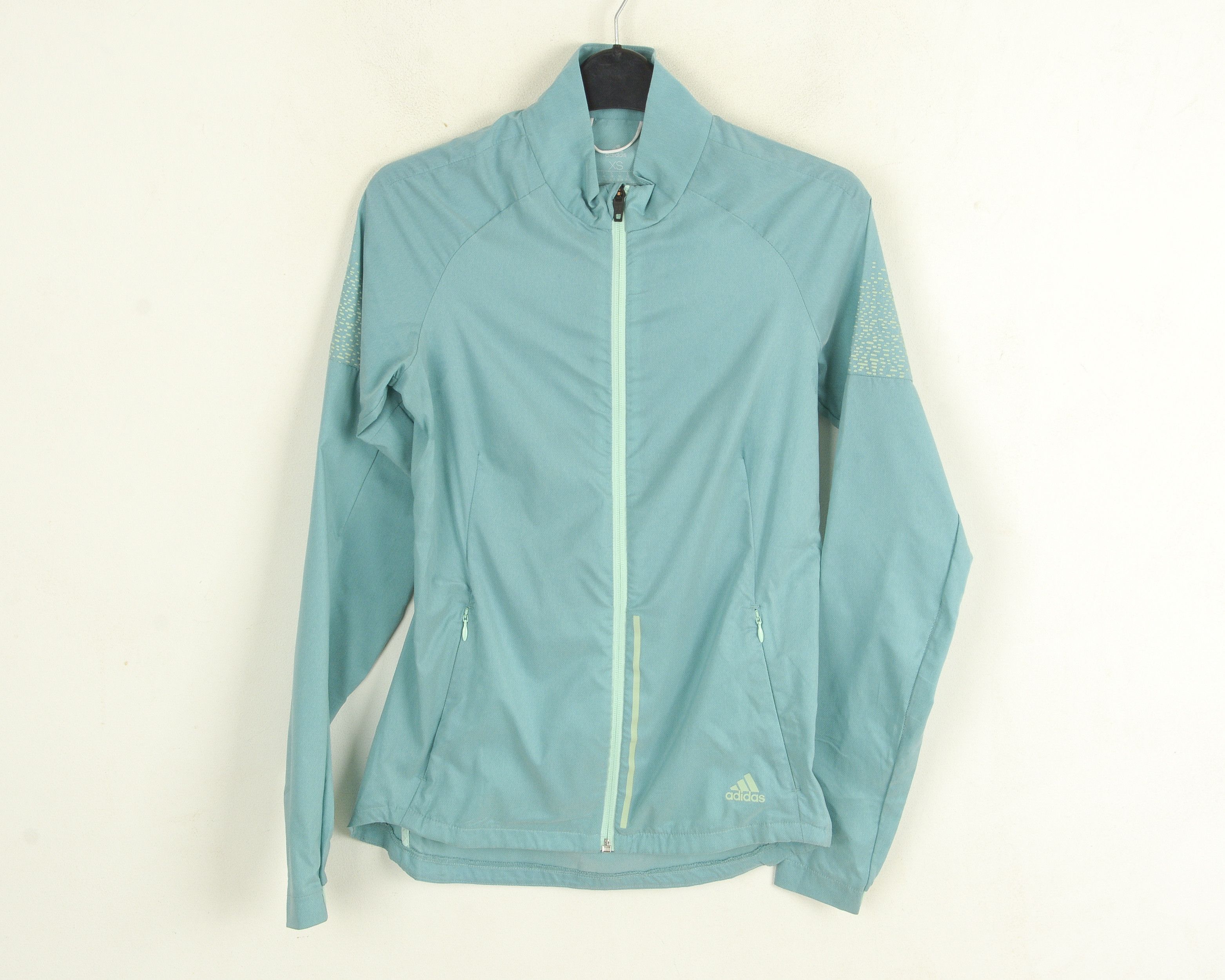 Adidas Energy Running Women XS Tracksuit Jacket Turquoise Size XS / US 0-2 / IT 36-38 - 1 Thumbnail