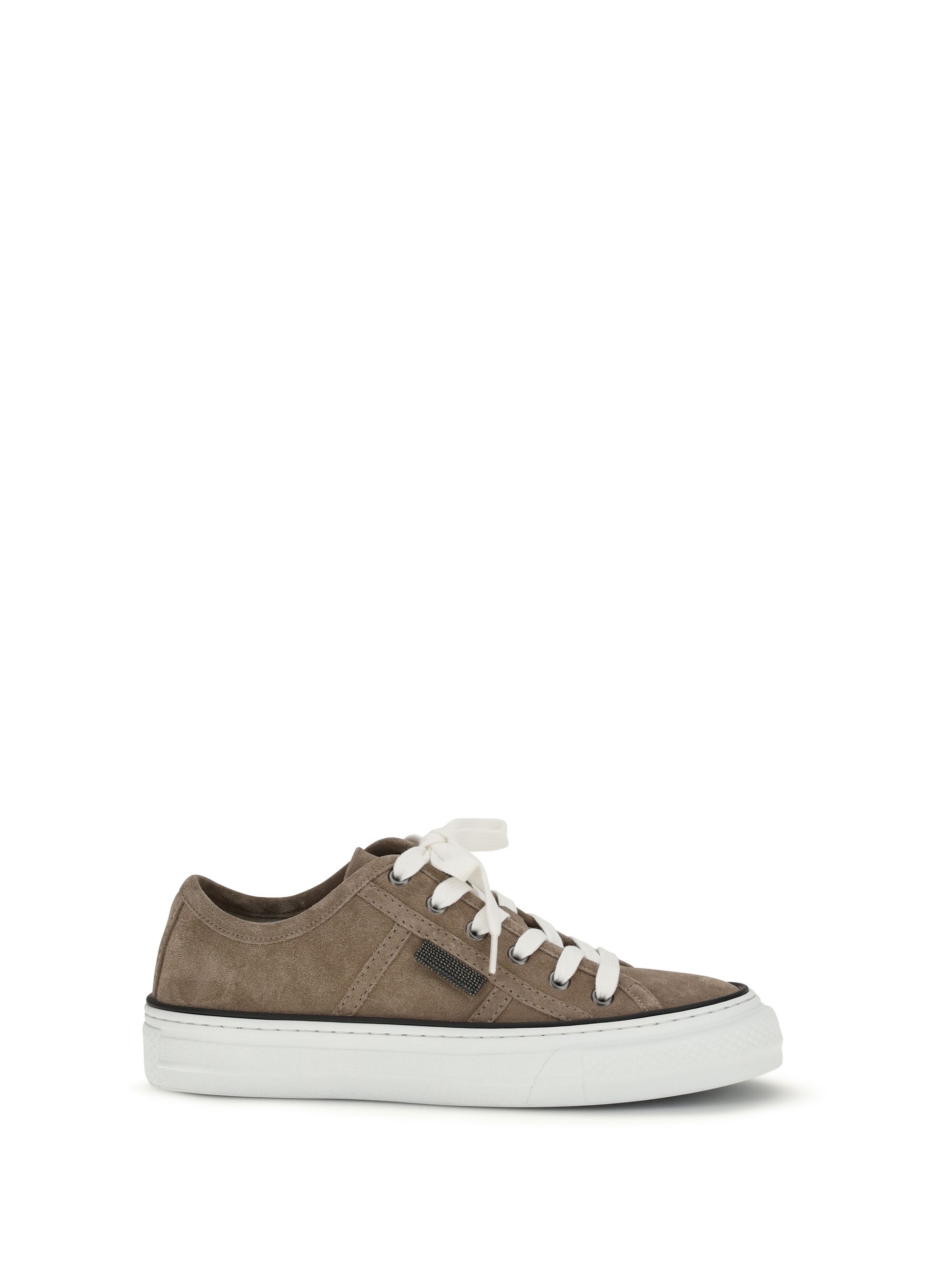 Shiny Tab suede Sneakers